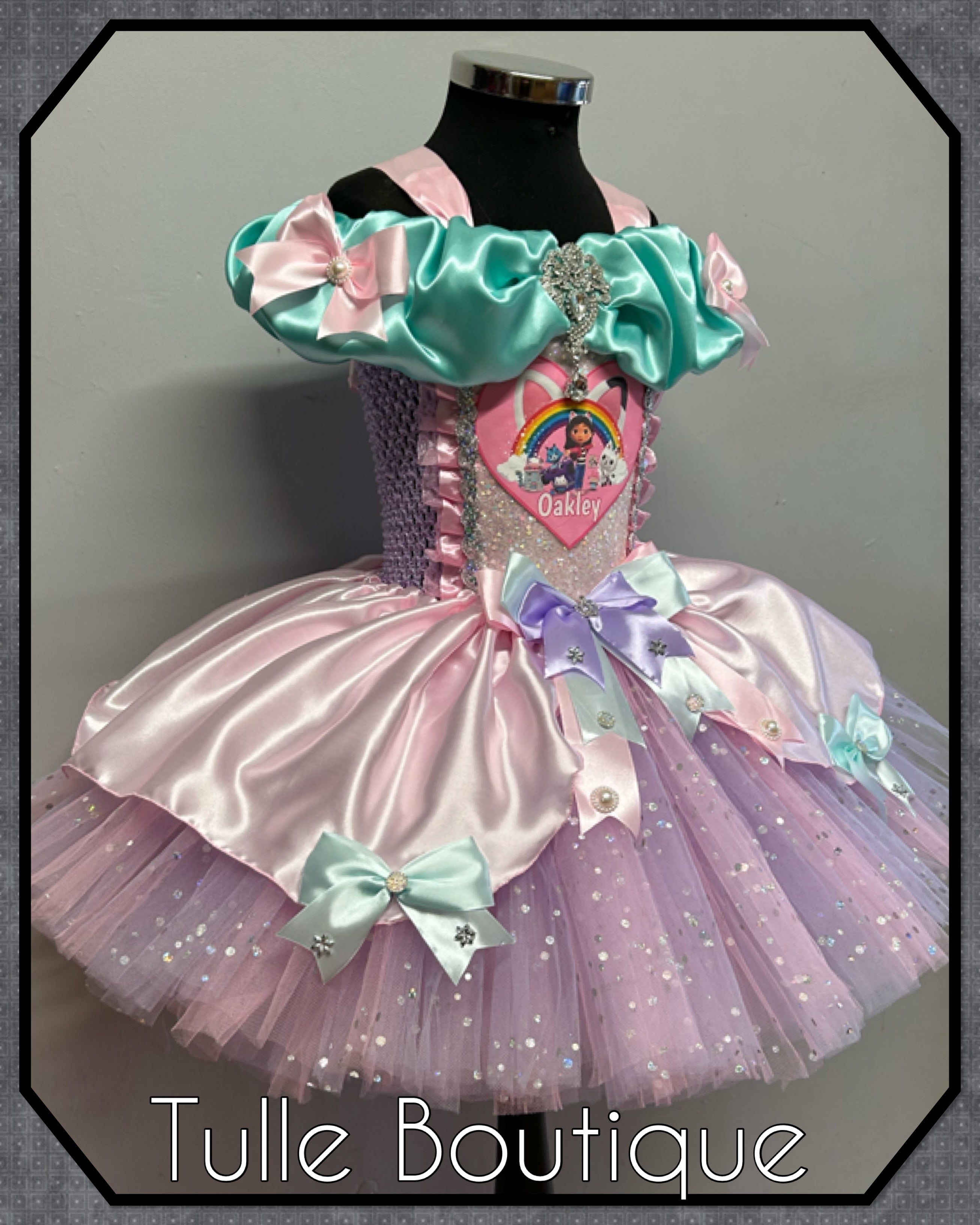 Girls toddlers Gabby’s Doll’s House princess tutu dress,ballgown, fancy dress costume