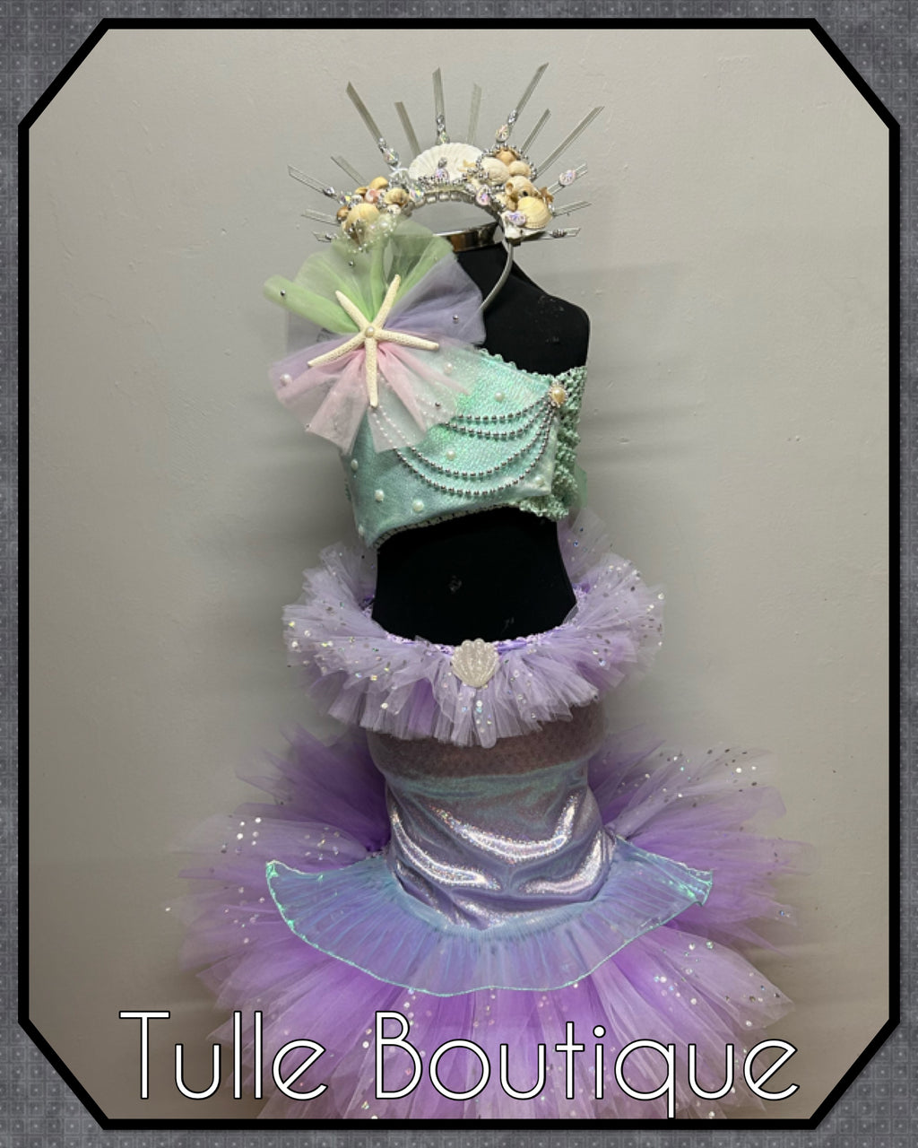 Girls toddlers Mermaid fishtail tutu dress, ballgown, fancy dress costume