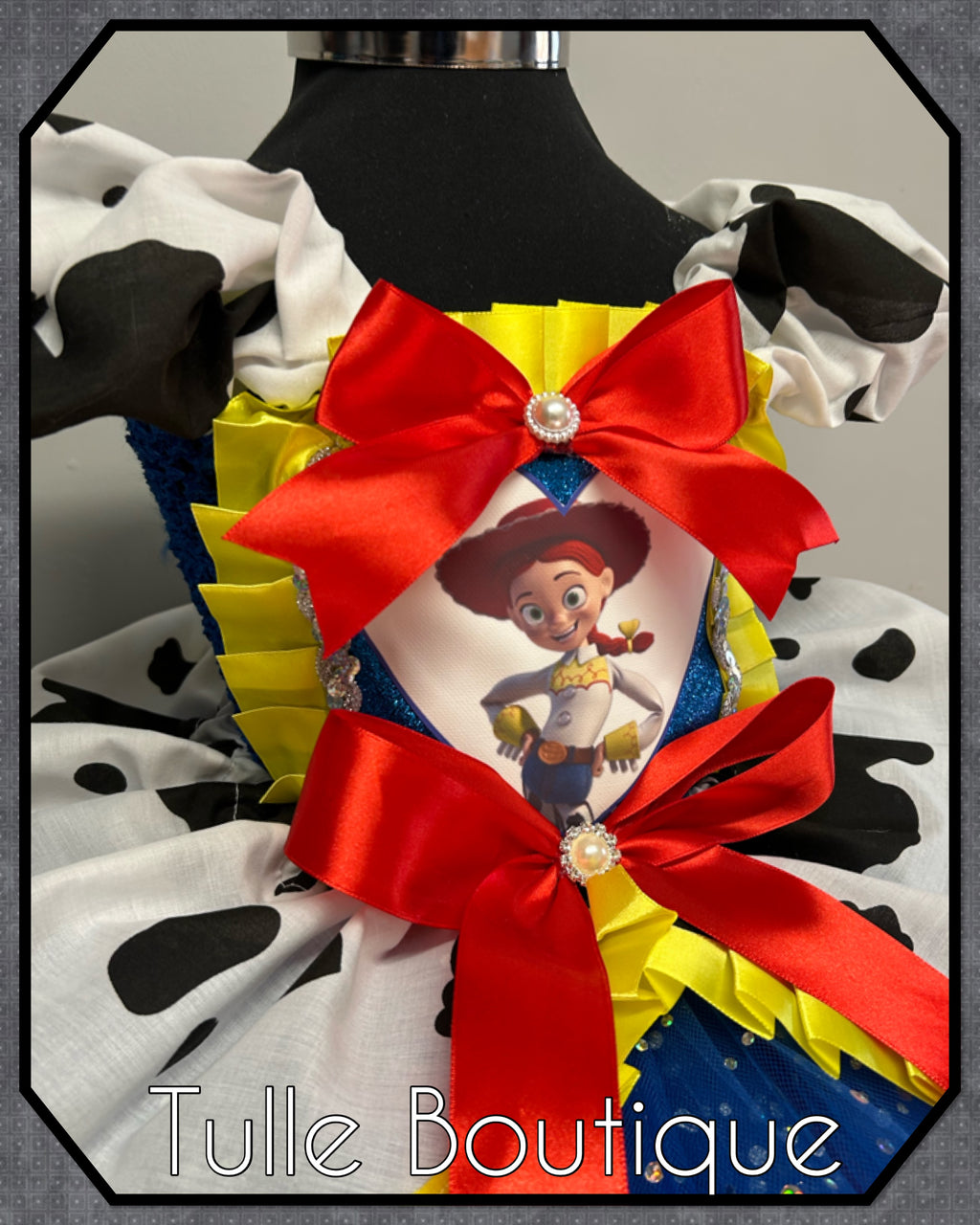 Girls Toddlers Princess Cow girl tutu dress, Jessie ballgown, fancy dress costume