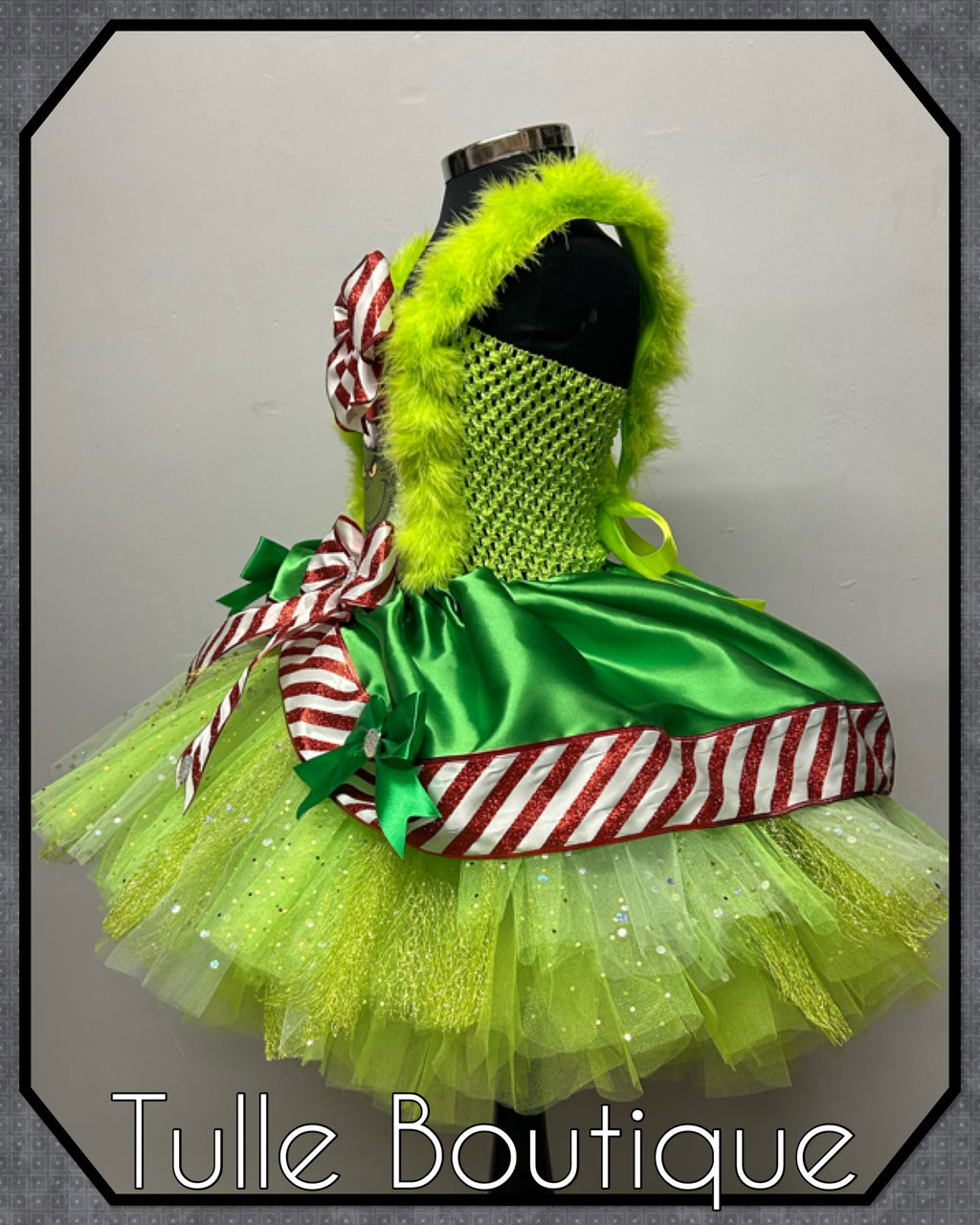 Girls toddlers The Christmas Grinch  tutu dress,ballgown, fancy dress costume
