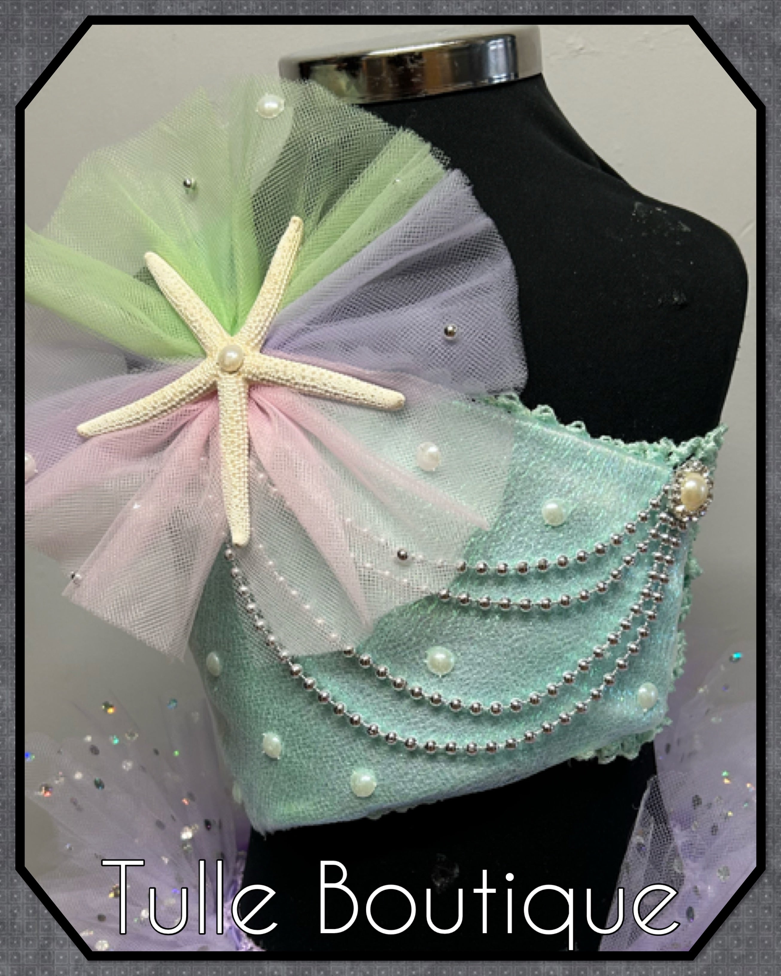 Girls toddlers Mermaid fishtail tutu dress, ballgown, fancy dress costume