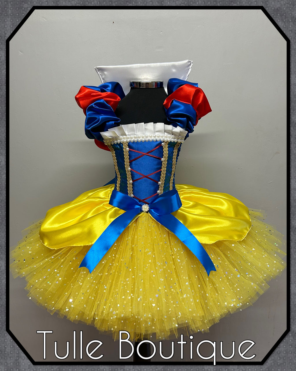 Girls toddlers Snow White Princess tutu birthday party dress,ballgown, fancy dress costume