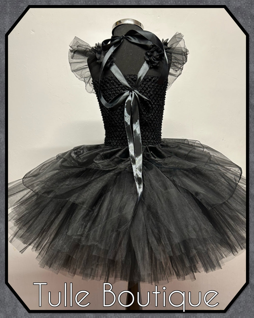 Girls toddlers Wednesday Addams Prom tutu dress, ballgown,Halloween fancy dress costume