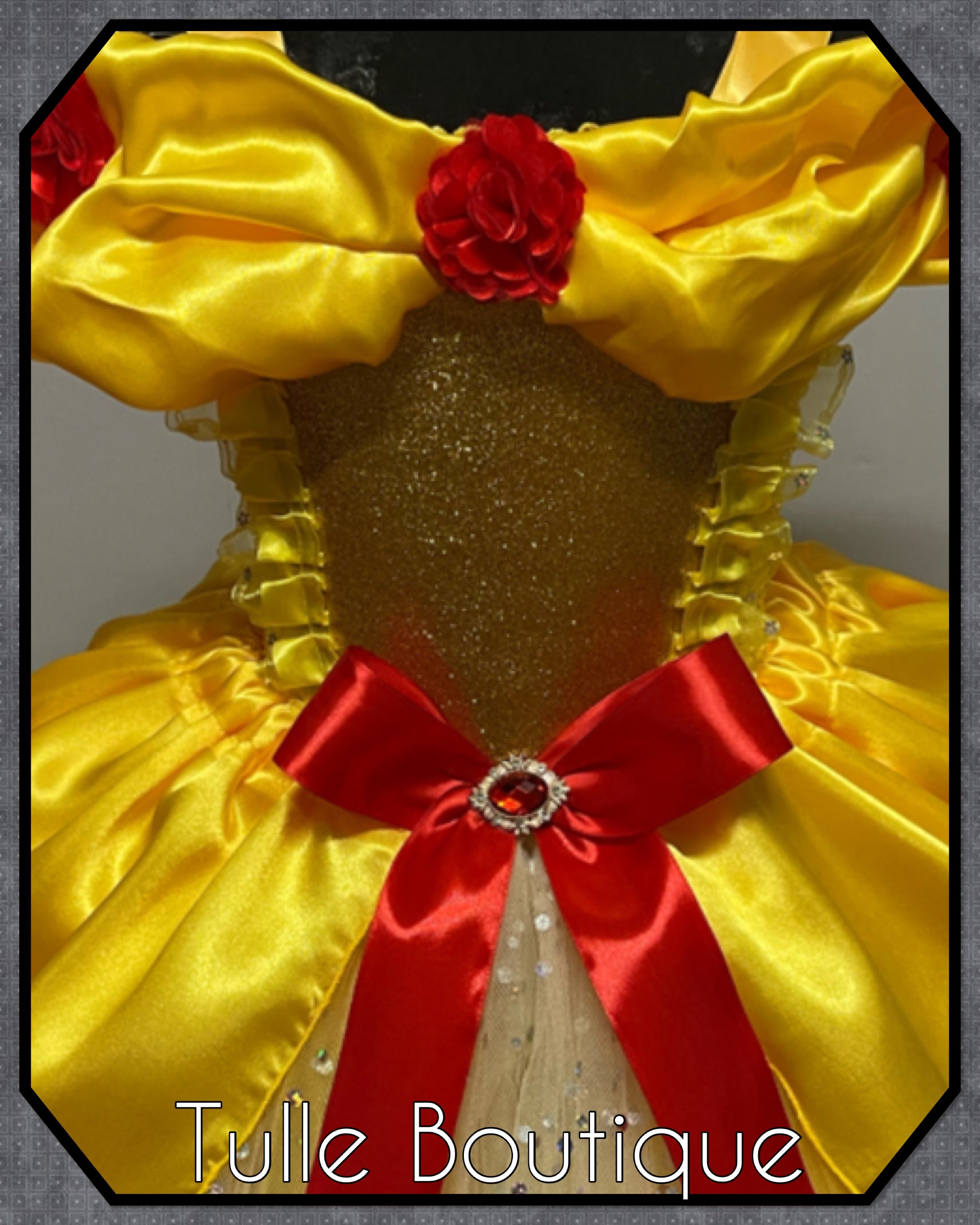 Girls toddlers Beauty and the beast Princess Belle tutu dress, ballgown, fancy dress costume full length