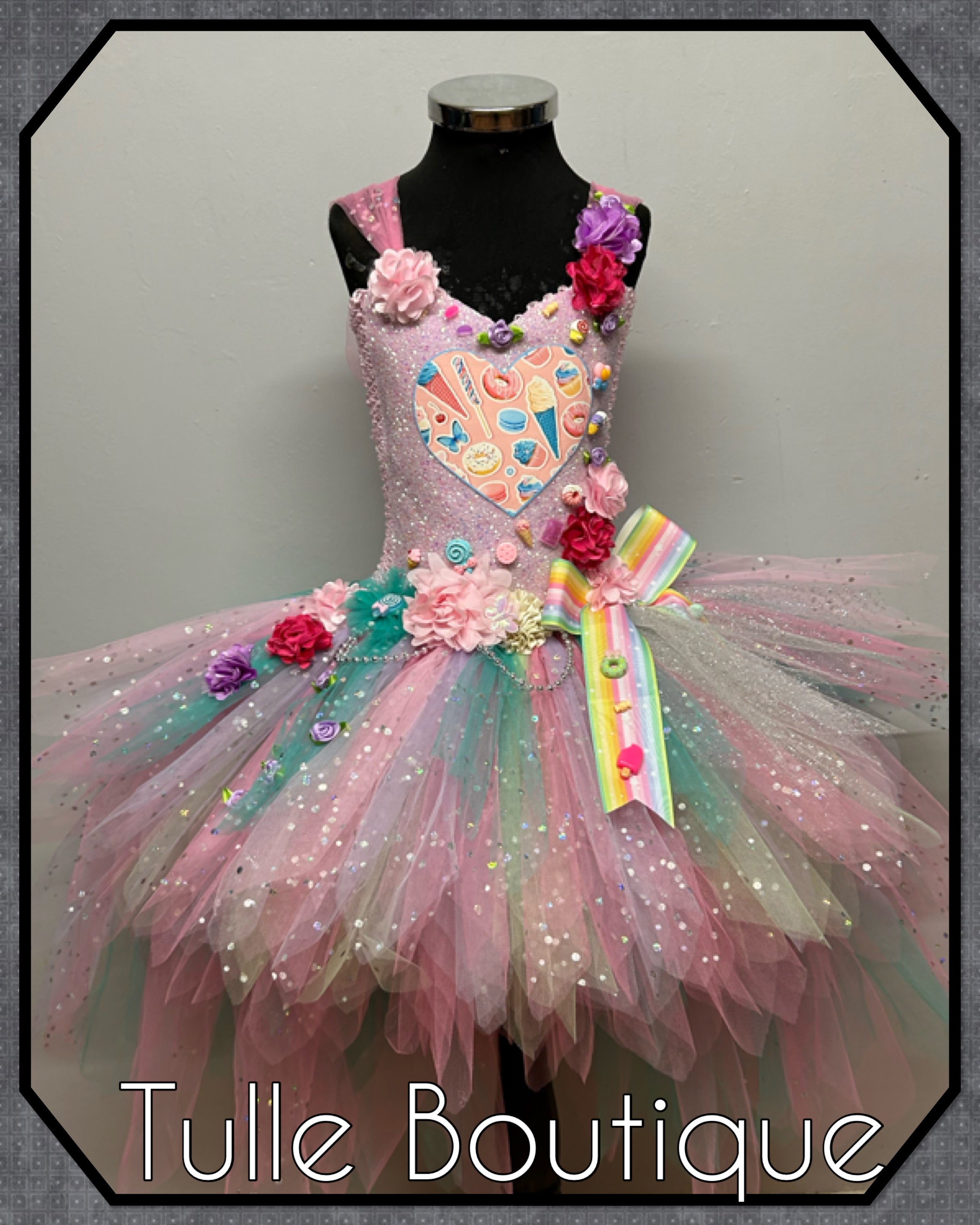 Girls toddlers Candy tutu dress, ballgown, fancy dress costume