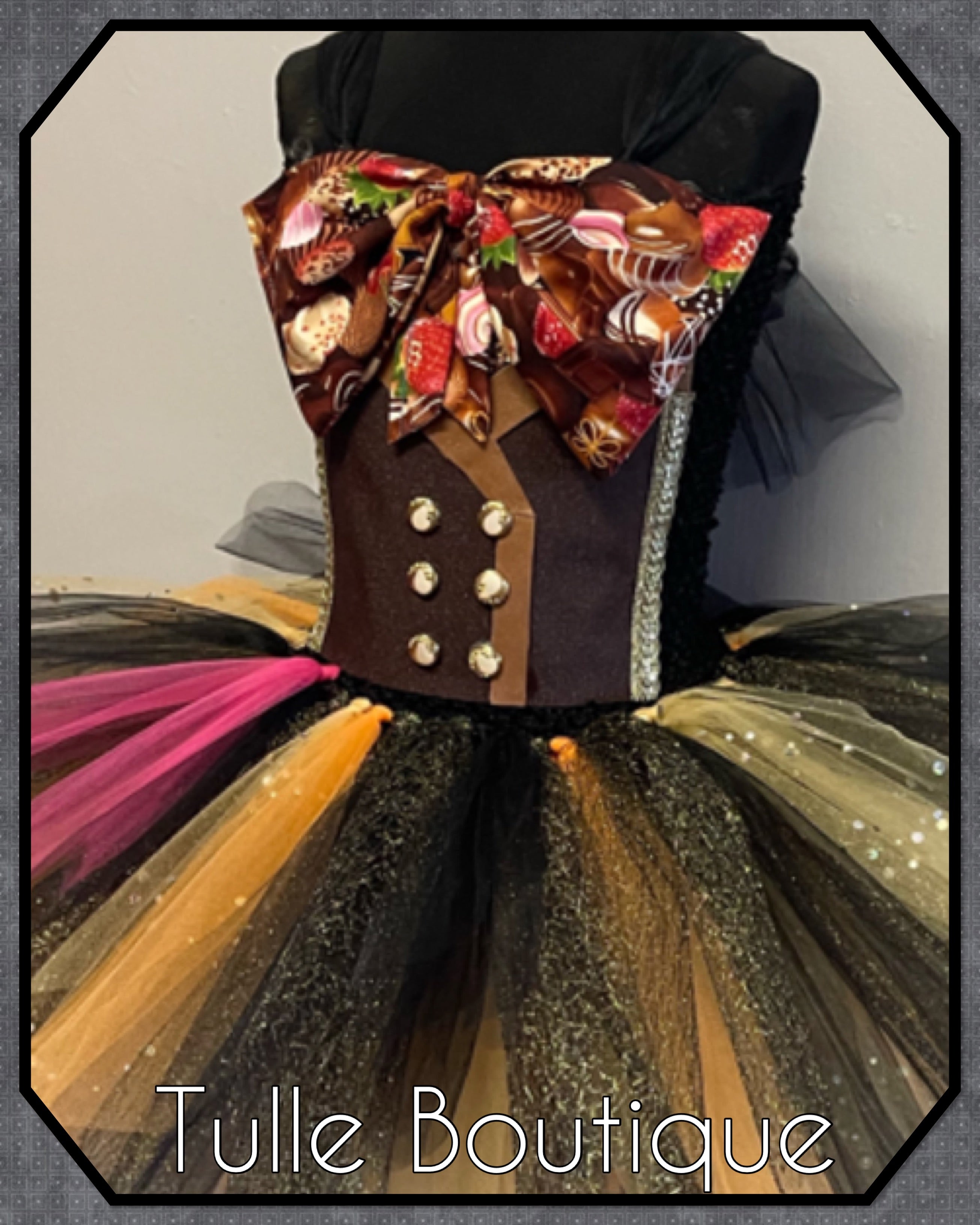 Girls toddlers Mad Hatter tutu dress, ballgown, Alice in wonderland fancy dress costume