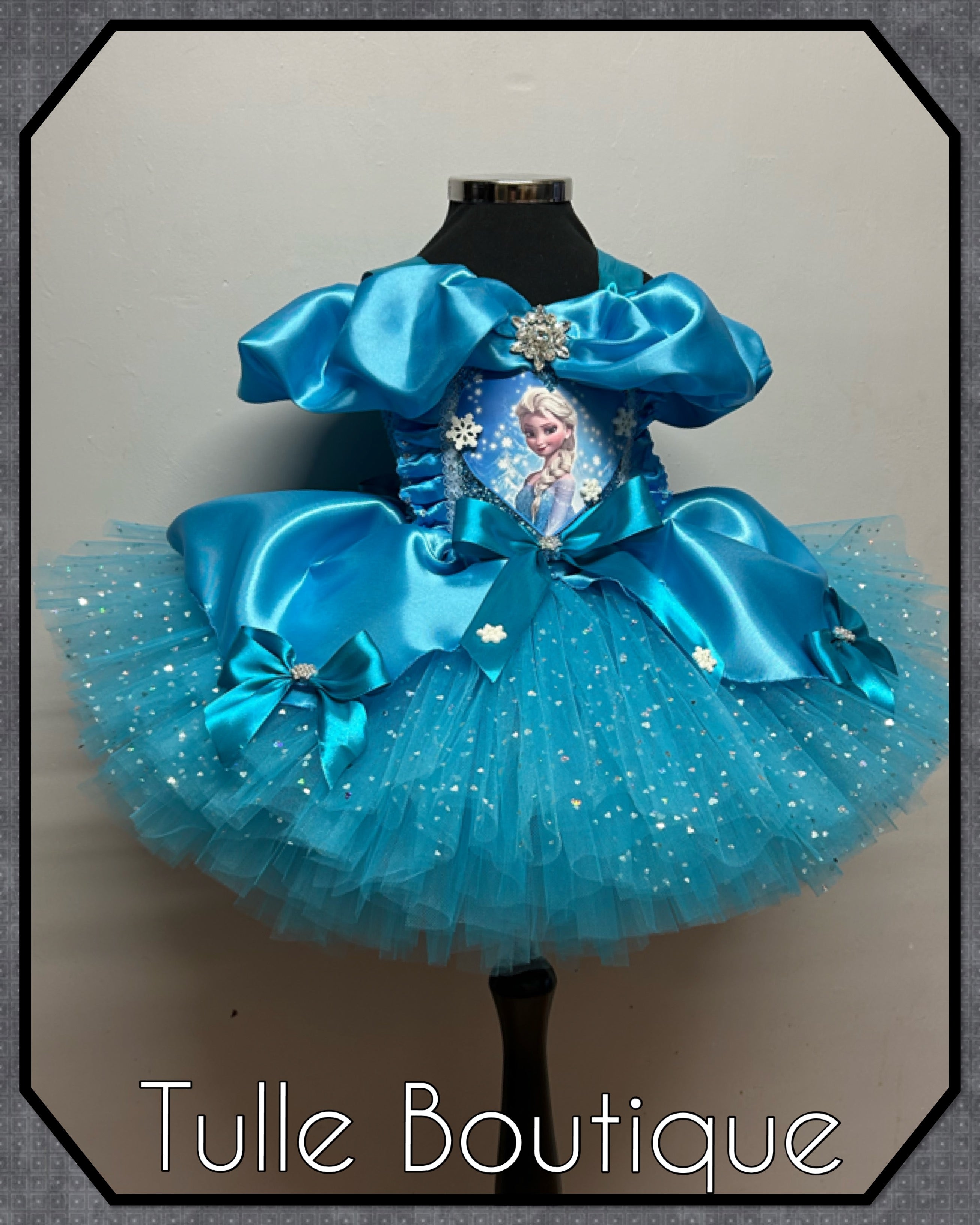 Girls toddlers Princess Elsa tutu dress, frozen ballgown, fancy dress costume