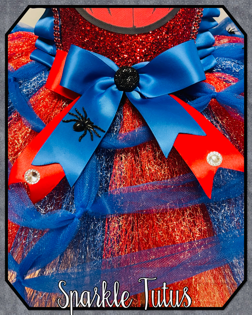 Girls toddlers Spiderman tutu dress, ballgown, fancy dress costume
