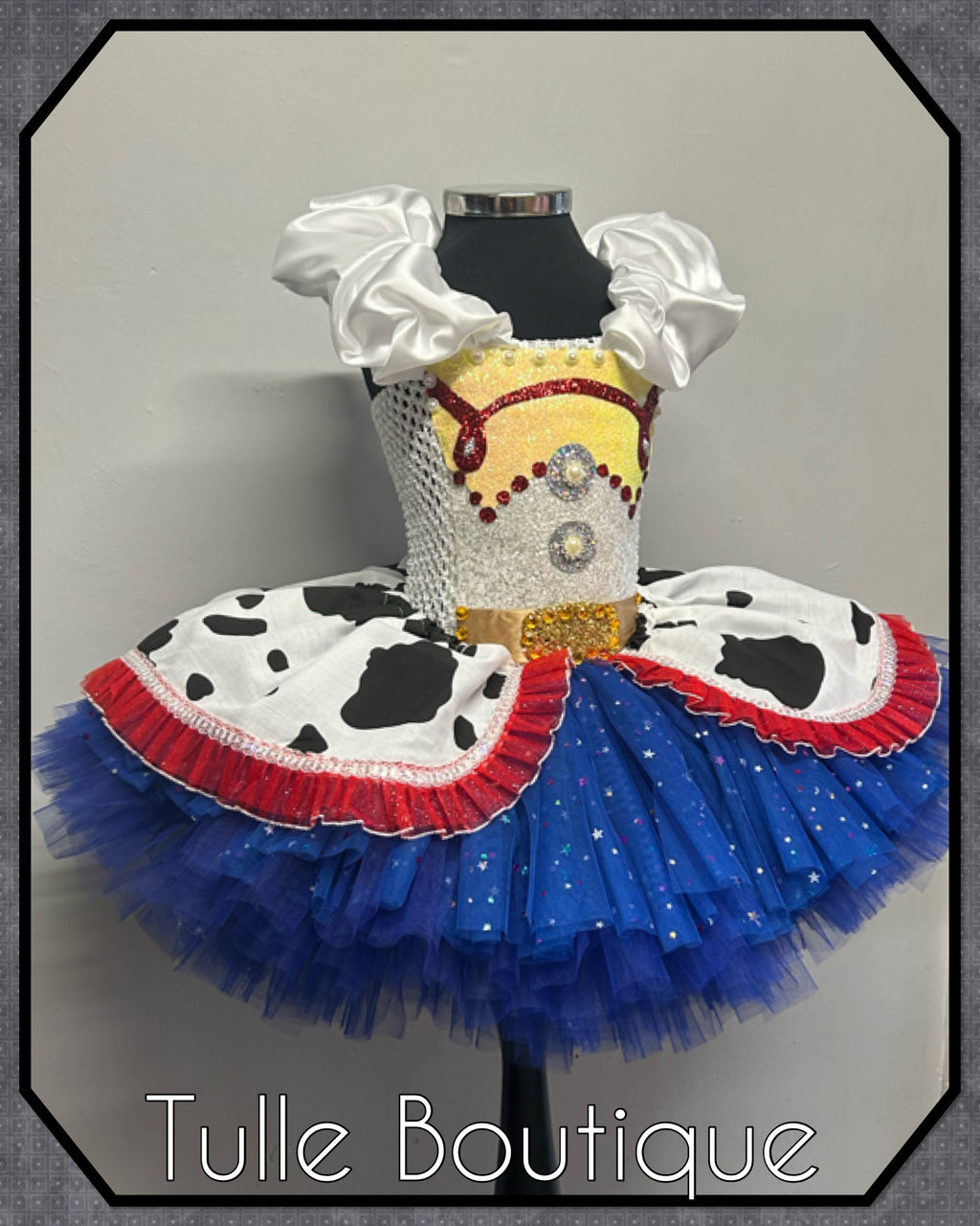 Girls toddlers Jessie cowgirl tutu dress, ballgown, fancy dress costume