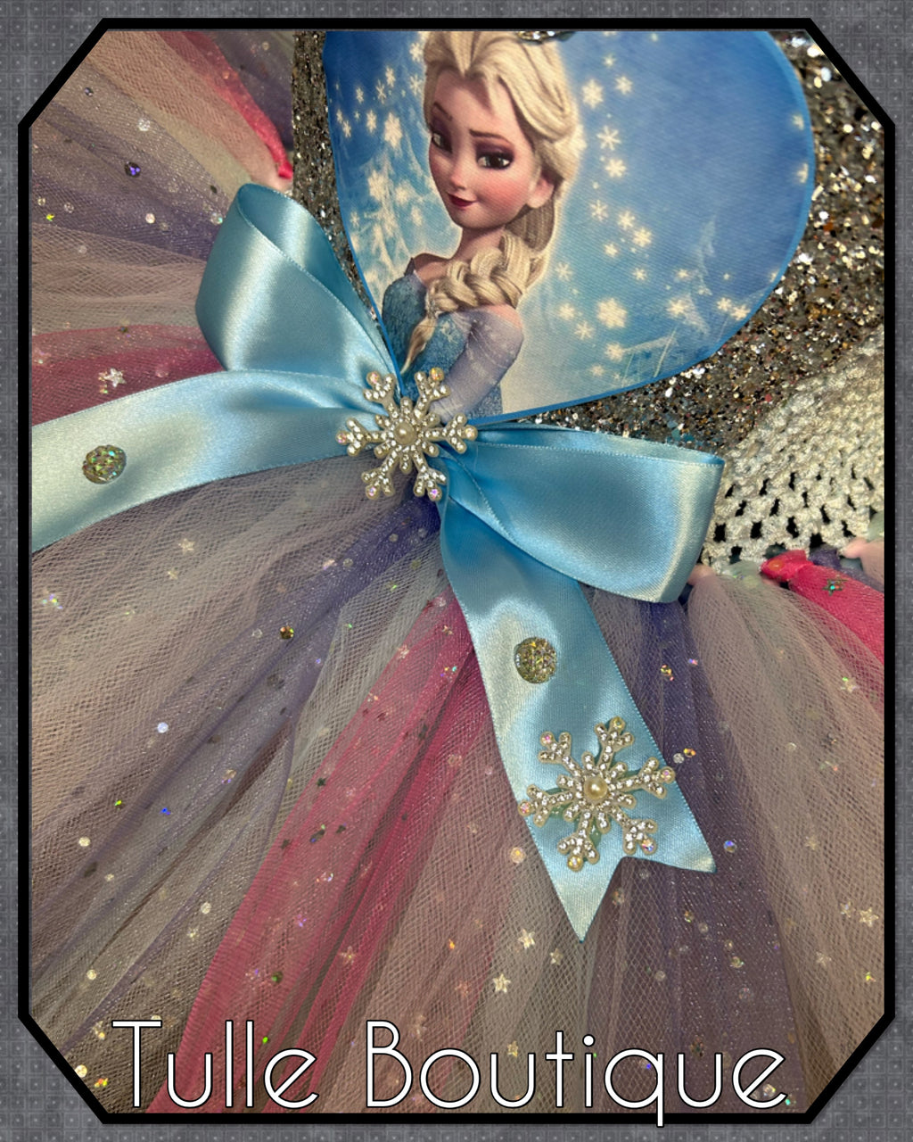 Girls toddlers Glitter Frozen Princess Elsa tutu dress, ballgown,Frozen fancy dress costume