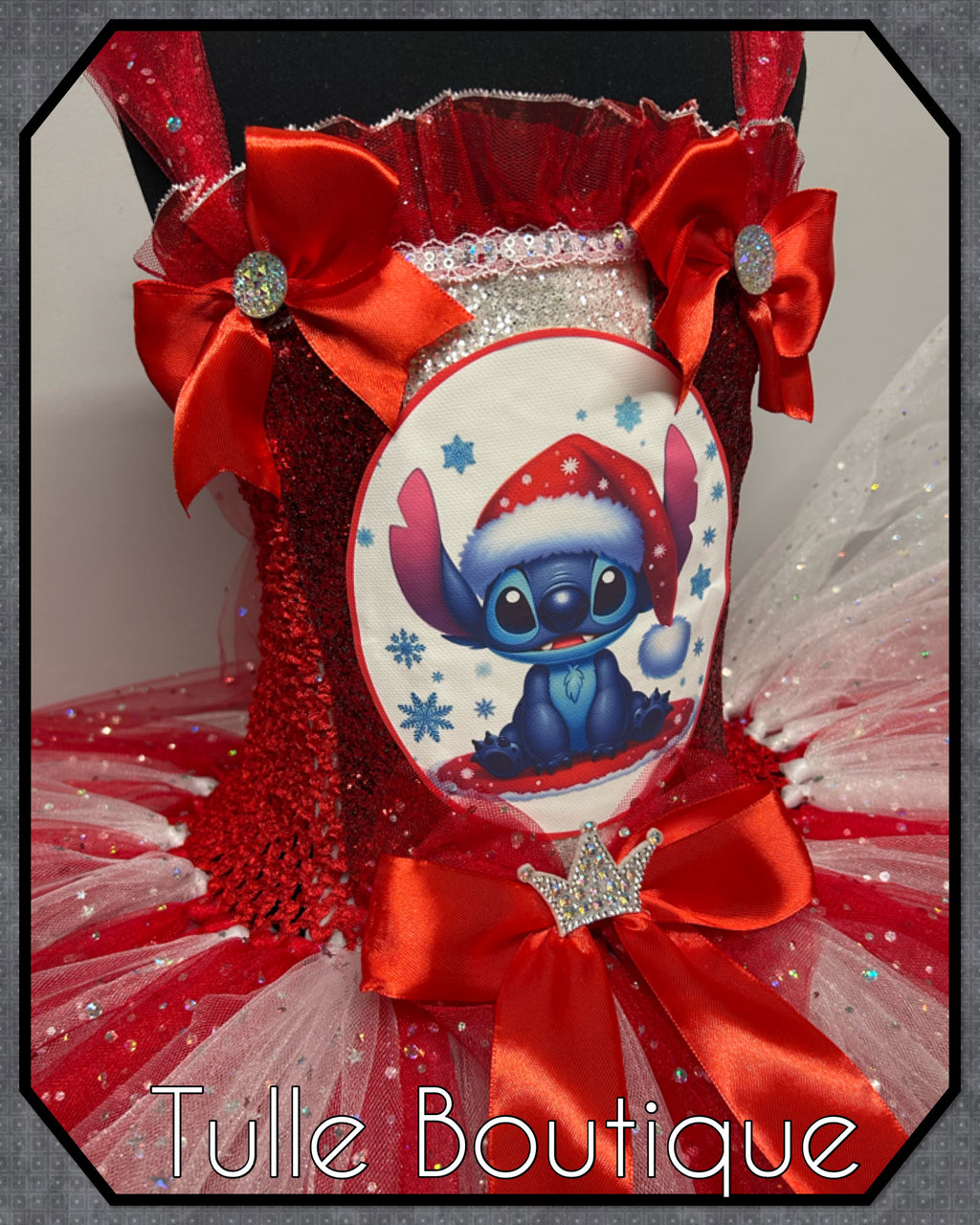 Girls toddlers Christmas Stitch tutu dress, ballgown, fancy dress costume