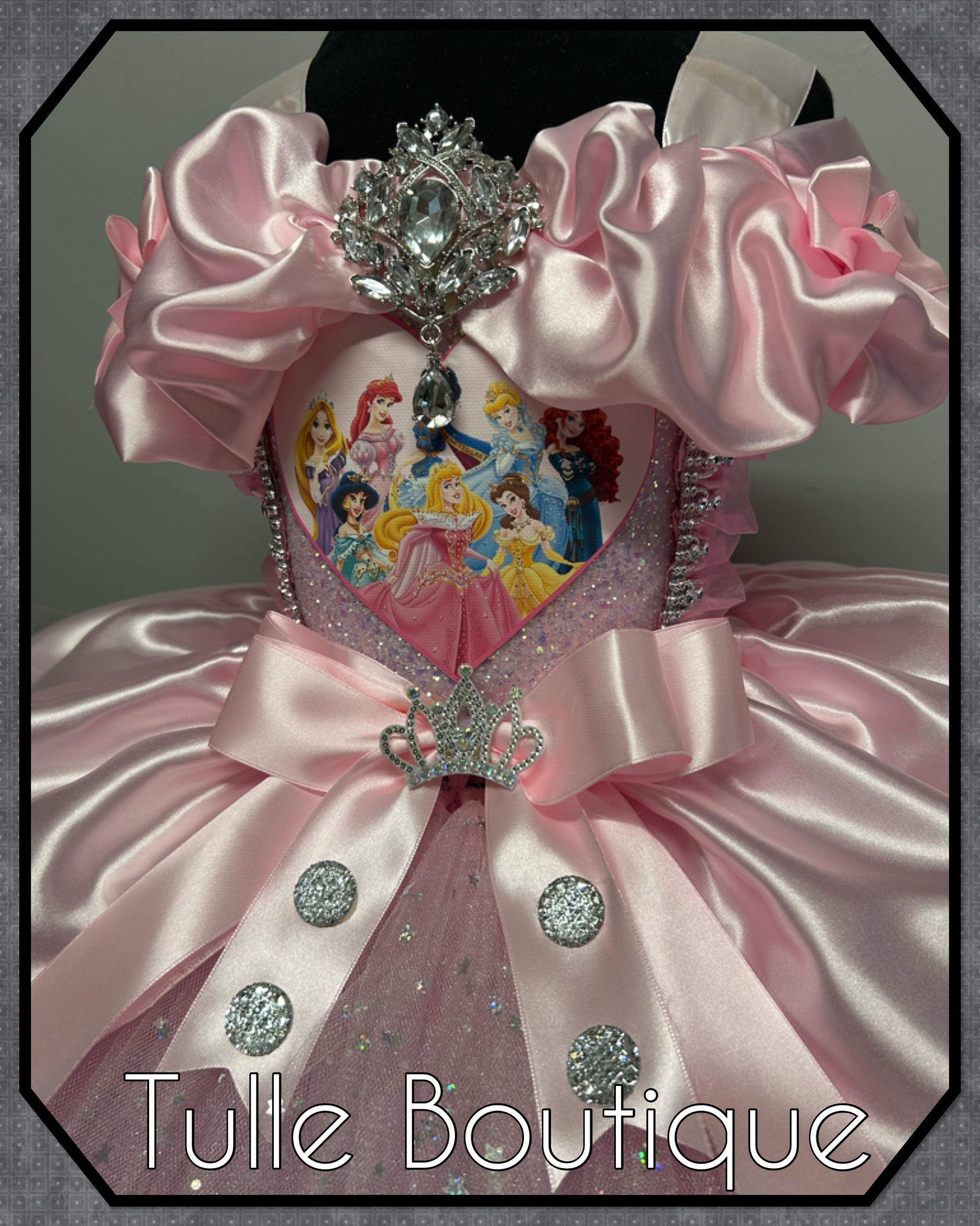 Girls toddlers Disney Princess pink tutu dress, birthday ballgown, fancy dress costume