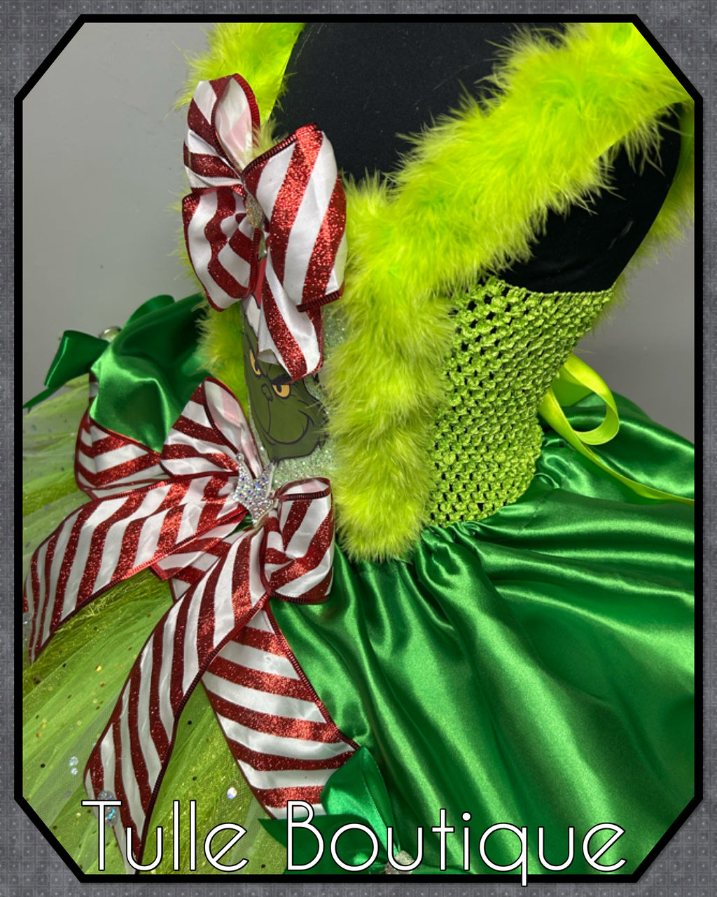 Girls toddlers The Christmas Grinch  tutu dress,ballgown, fancy dress costume