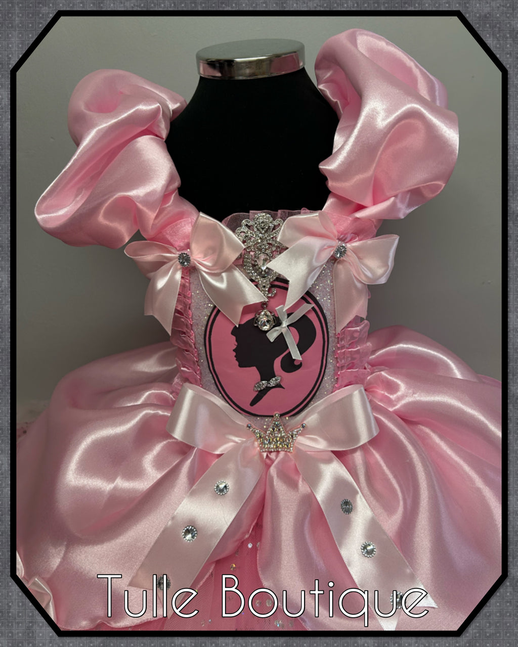 Girls toddlers Barbie Pink Princess tutu dress, birthday ballgown, fancy dress costume