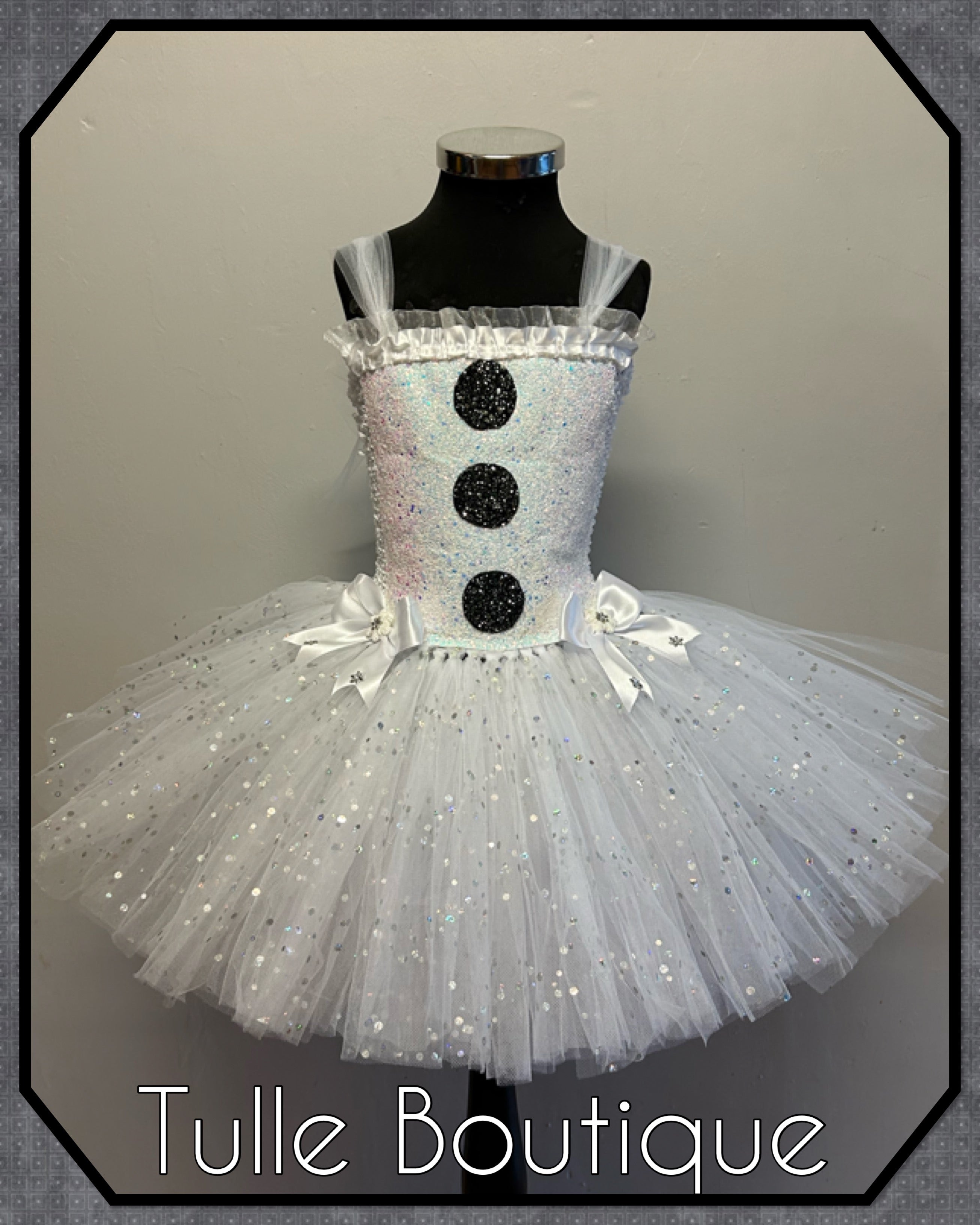 Girls toddlers Snowman tutu dress, ballgown,Olaf fancy dress costume