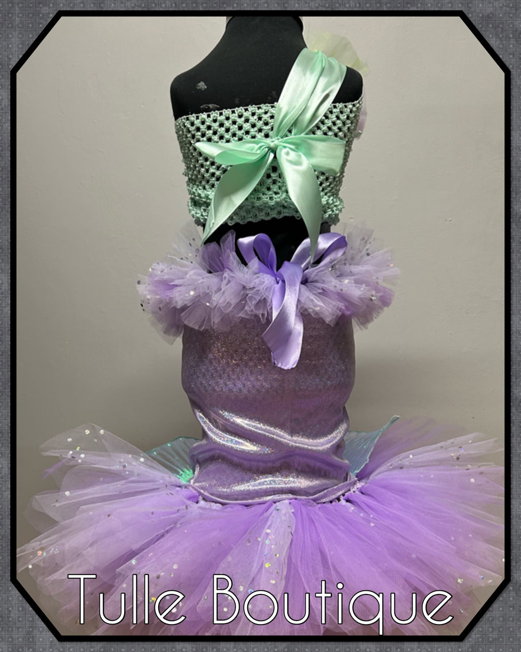 Girls toddlers Mermaid fishtail tutu dress, ballgown, fancy dress costume