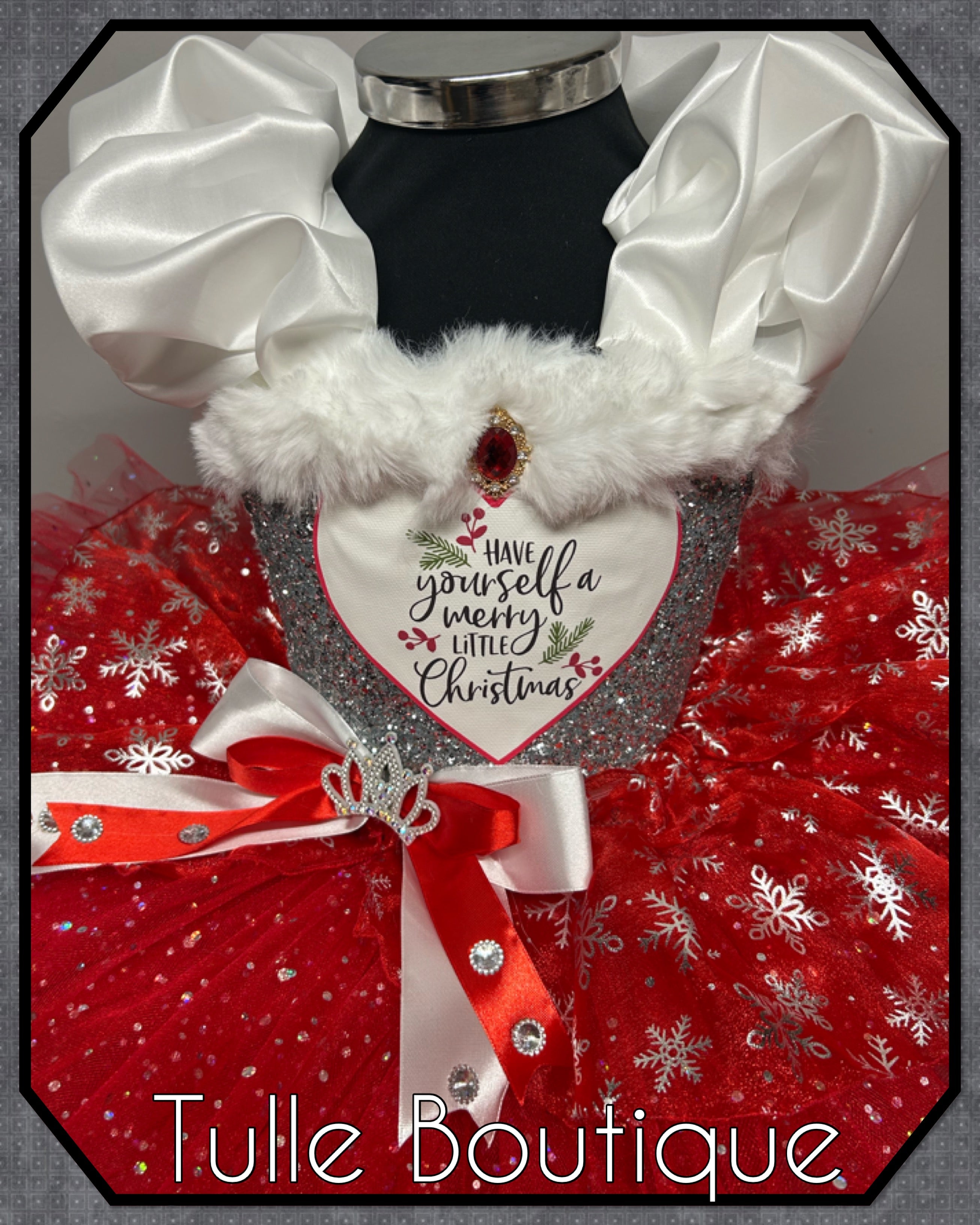 Girls toddlers Christmas Snowflake tutu dress,ballgown, fancy dress costume