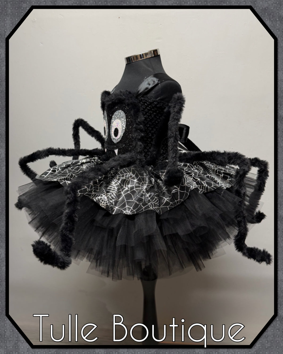 Girls toddlers Sparkly glitter Spider Halloween tutu dress, ballgown, Spider fancy dress costume