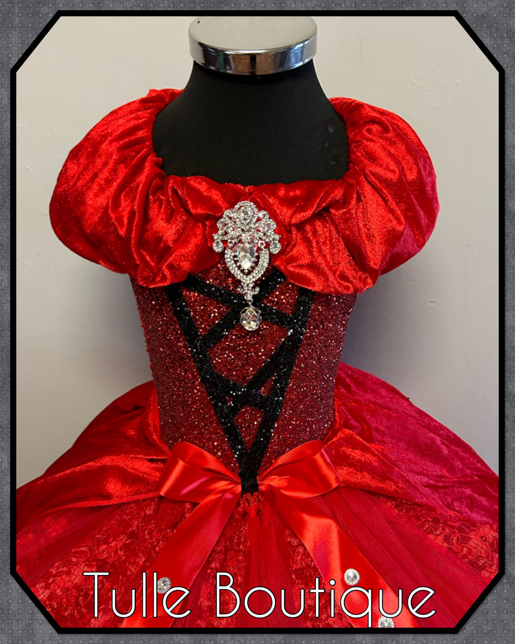 Girls toddlers Red Devil tutu birthday party dress,ballgown, fancy dress costume