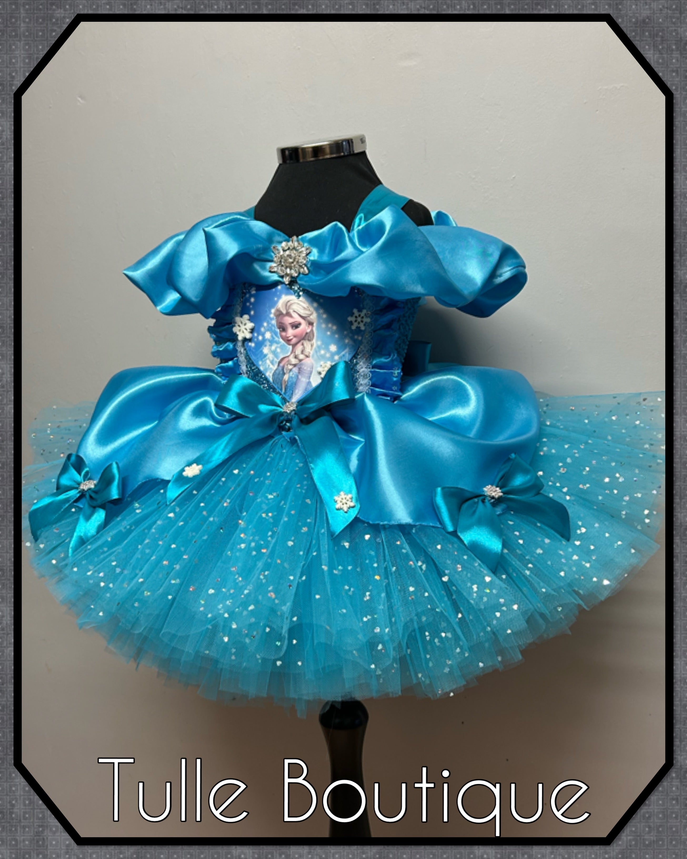 Girls toddlers Princess Elsa tutu dress, frozen ballgown, fancy dress costume