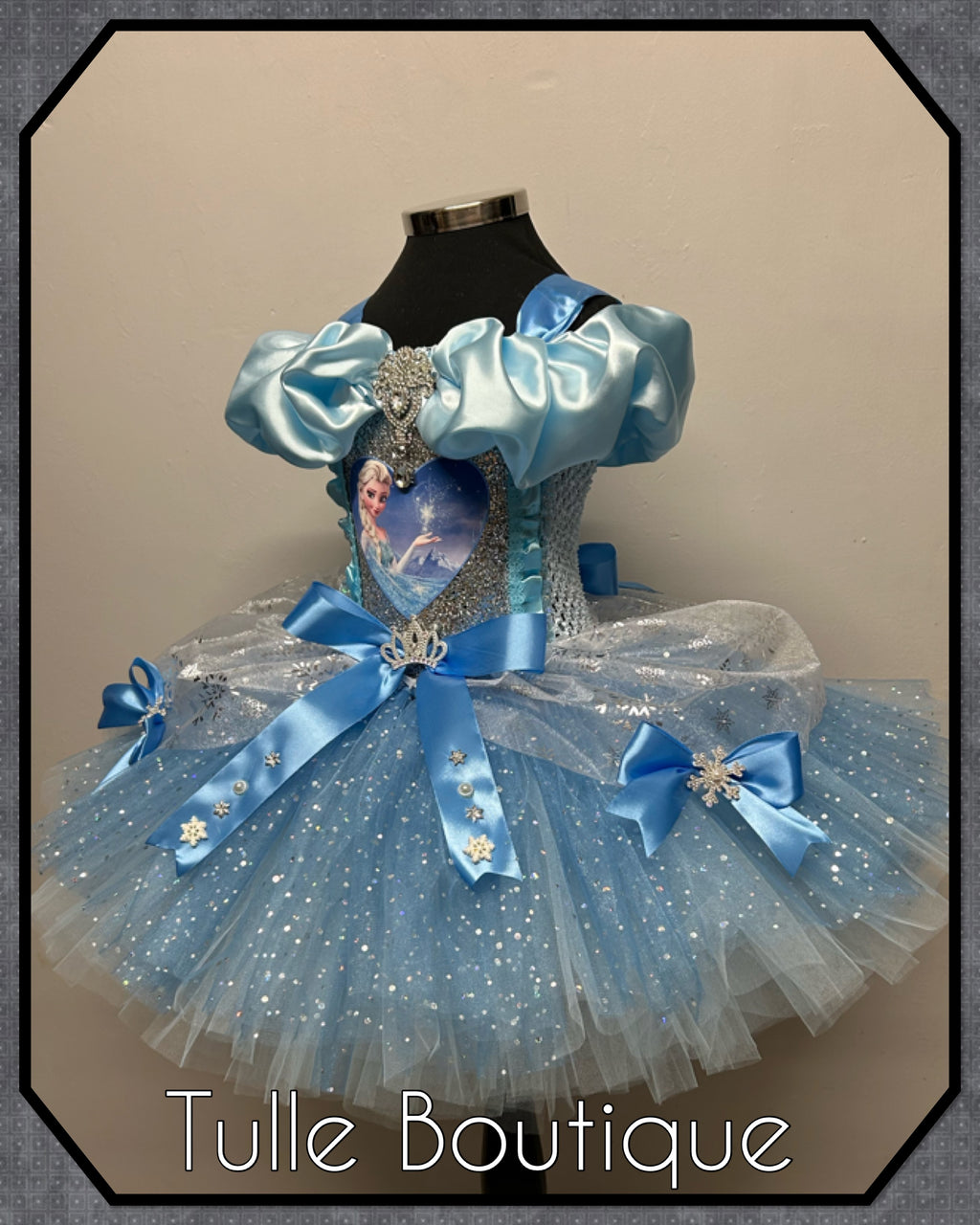 Girls toddlers Princess Elsa frozen tutu birthday party dress,ballgown, fancy dress costume