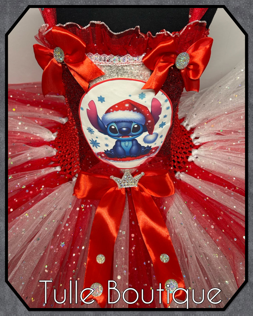 Girls toddlers Christmas Stitch tutu dress, ballgown, fancy dress costume