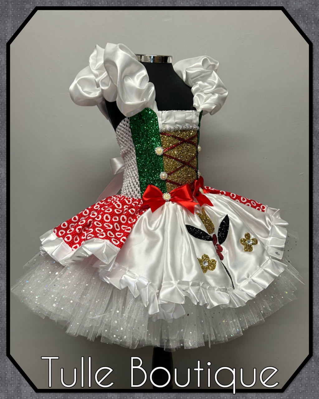 Girls toddlers Doll on a music box tutu dress, chitty chitty bang bang ballgown, fancy dress costume