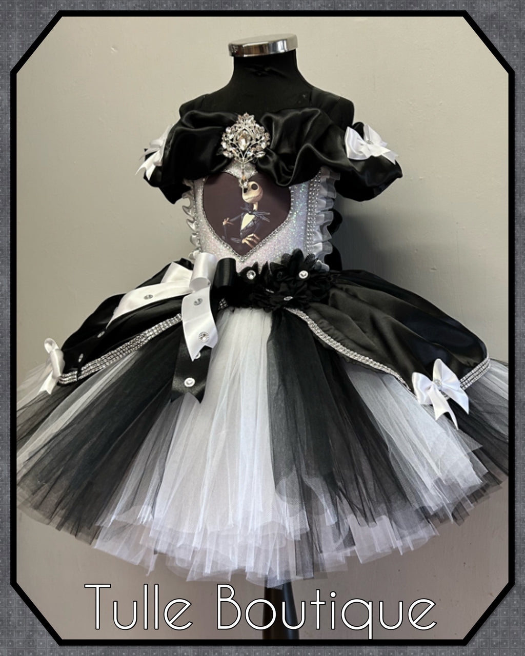 Girls toddlers Jack Skellington Princess tutu dress,Halloween ballgown, fancy dress costume