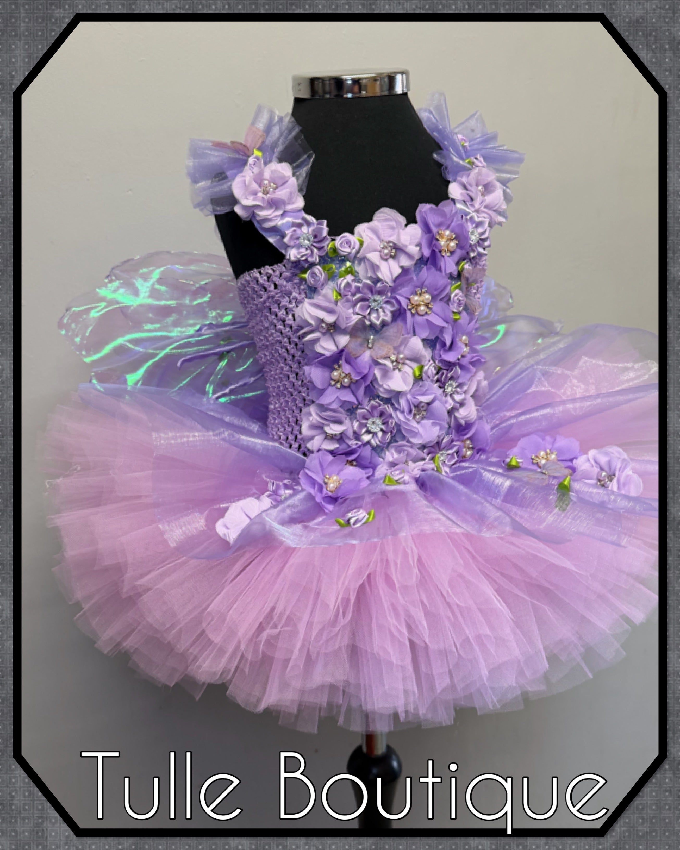 Girls toddlers Lena enchanted lilac fairy tutu dress, ballgown, fancy dress costume