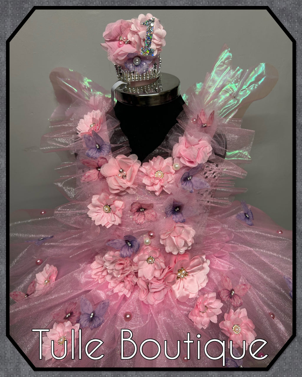 Girls toddlers Lena enchanted pink fairy tutu dress, ballgown, fancy dress costume