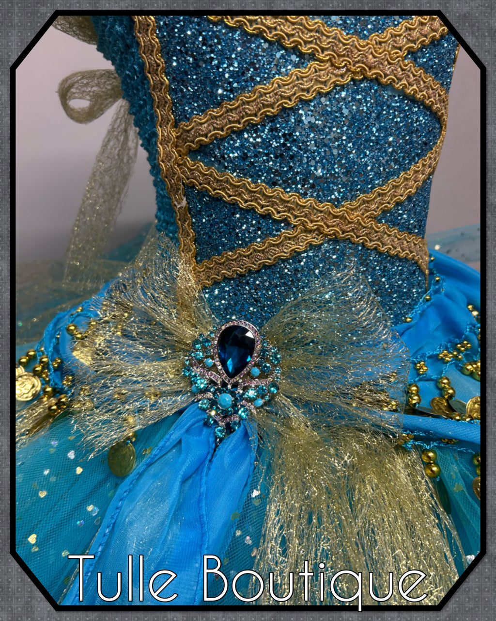 Girls toddlers Princess Jasmine tutu dress, Aladdin ballgown, fancy dress costume