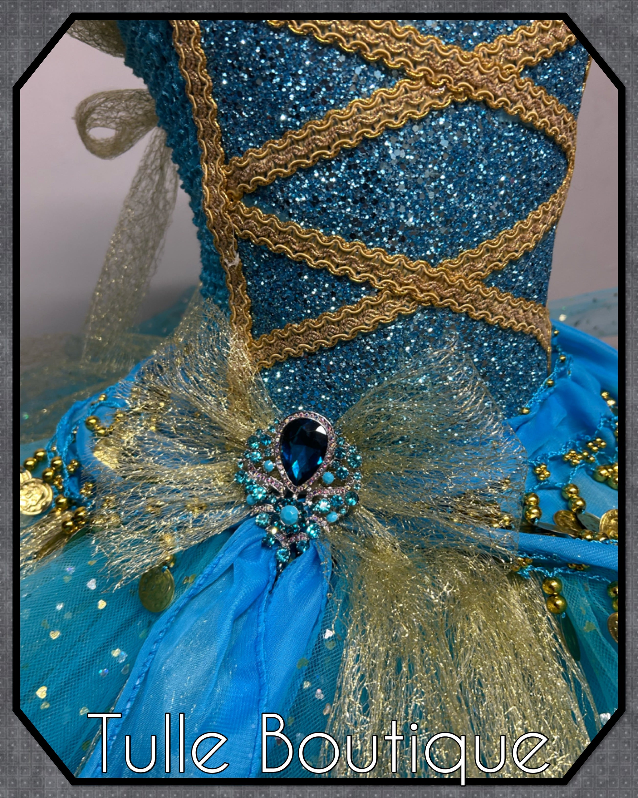 Girls toddlers Princess Jasmine tutu dress, Aladdin ballgown, fancy dress costume