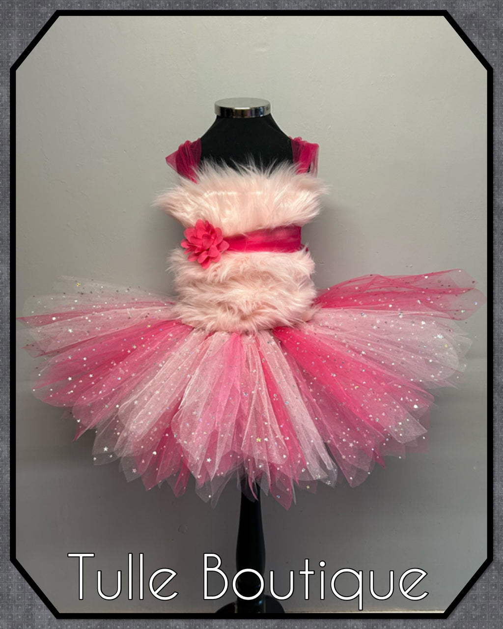 Girls toddlers Pink Panther tutu dress, ballgown, fancy dress costume