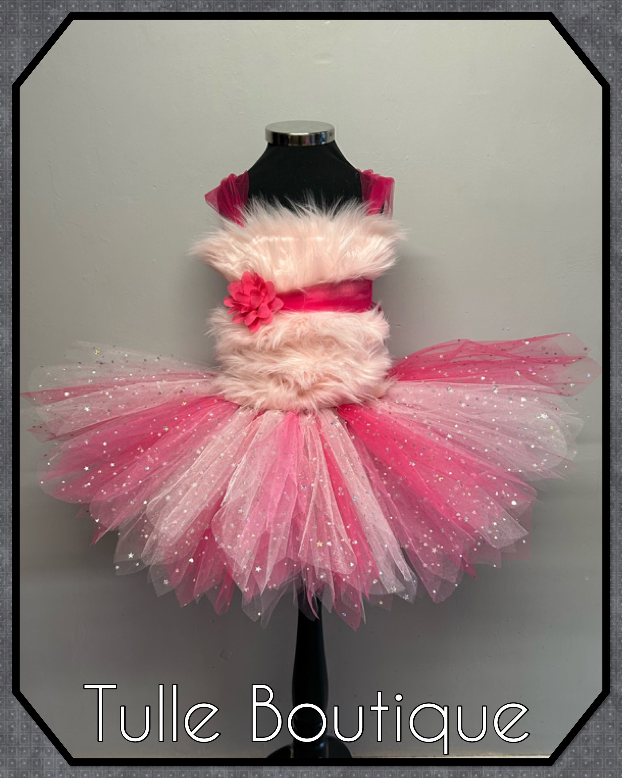 Girls toddlers Pink Panther tutu dress, ballgown, fancy dress costume