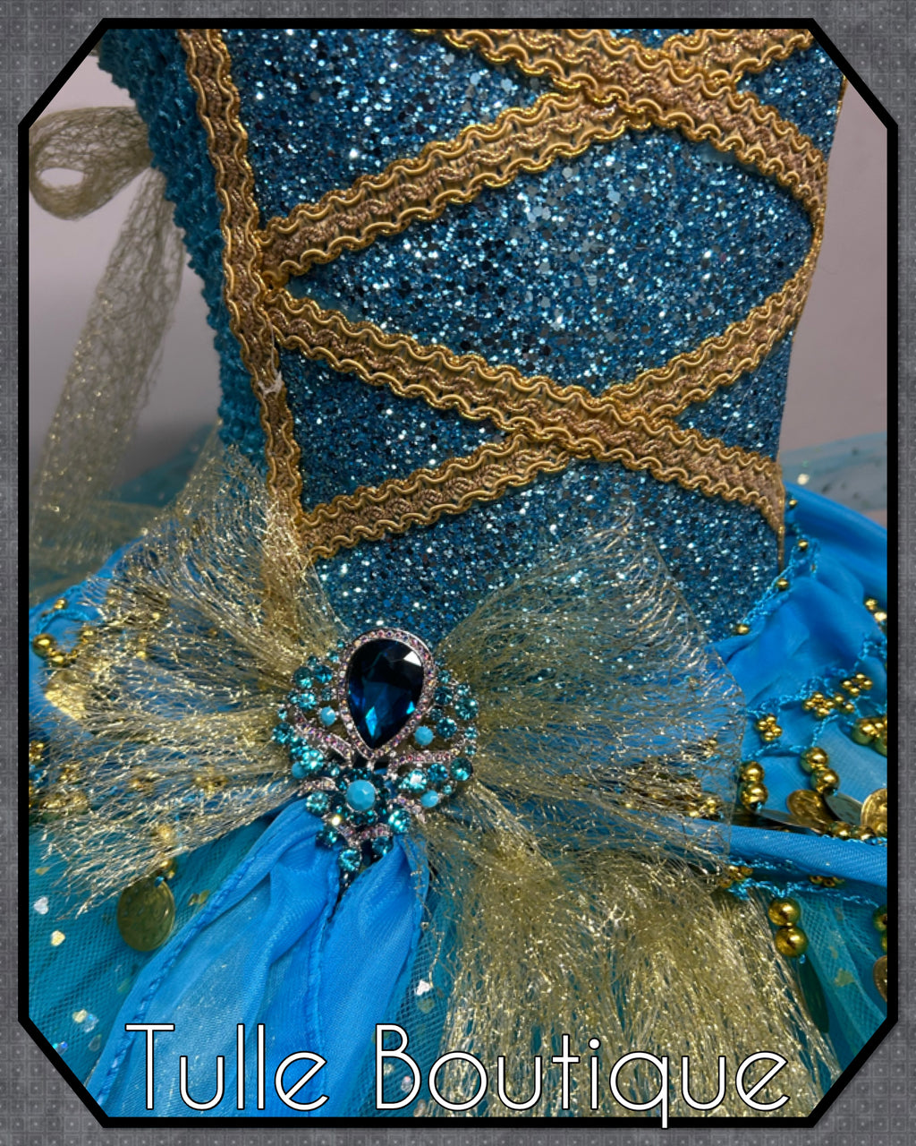 Girls toddlers Princess Jasmine tutu dress, Aladdin ballgown, fancy dress costume