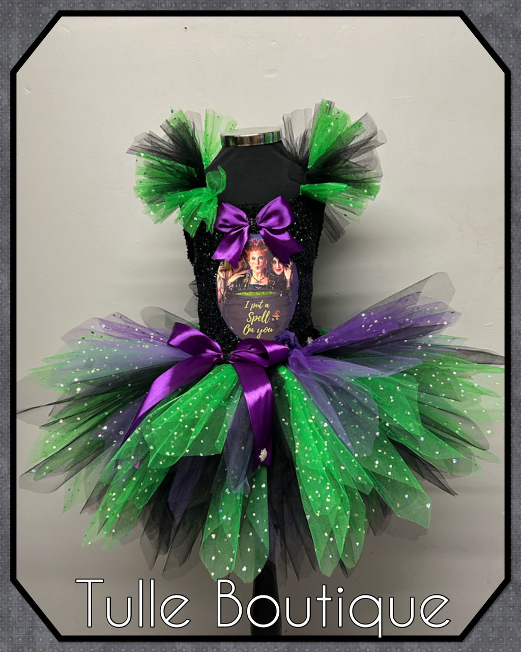 Girls toddlers Halloween Hocus Pocus tutu dress, ballgown, fancy dress costume
