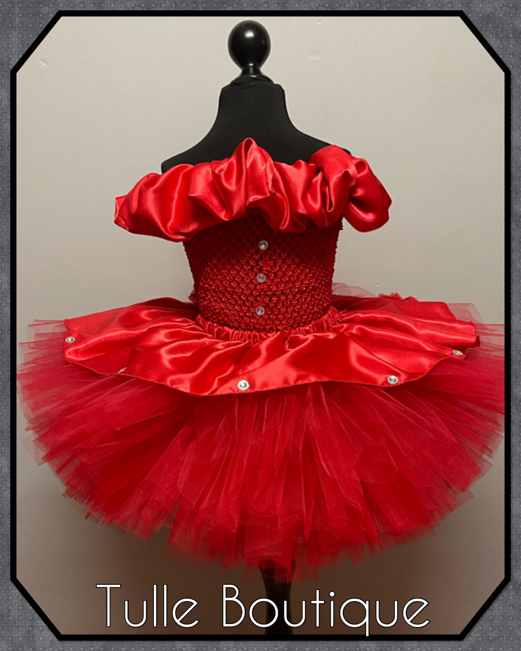 Girls toddlers Red princess Christmas tutu dress,ballgown, fancy dress costume