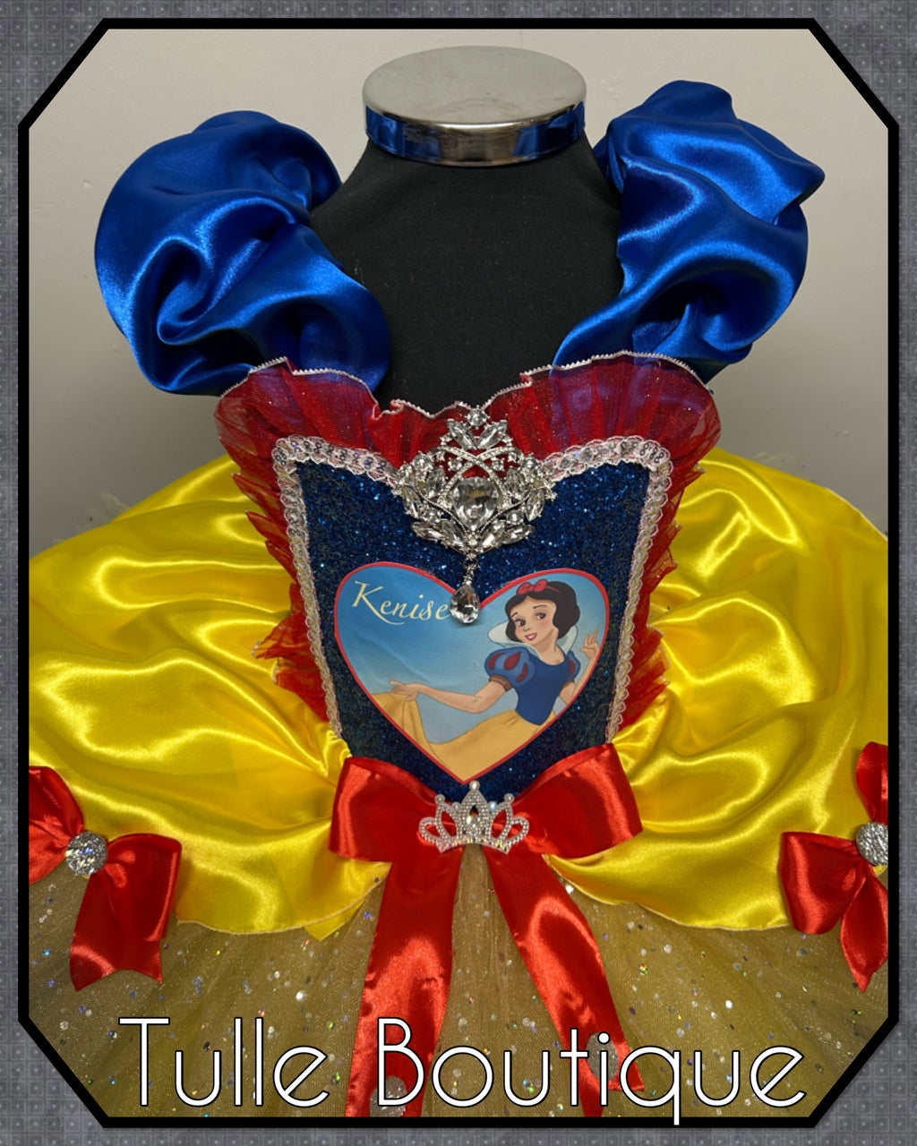 Girls toddlers Snow White Princess tutu birthday party dress,ballgown, fancy dress costume