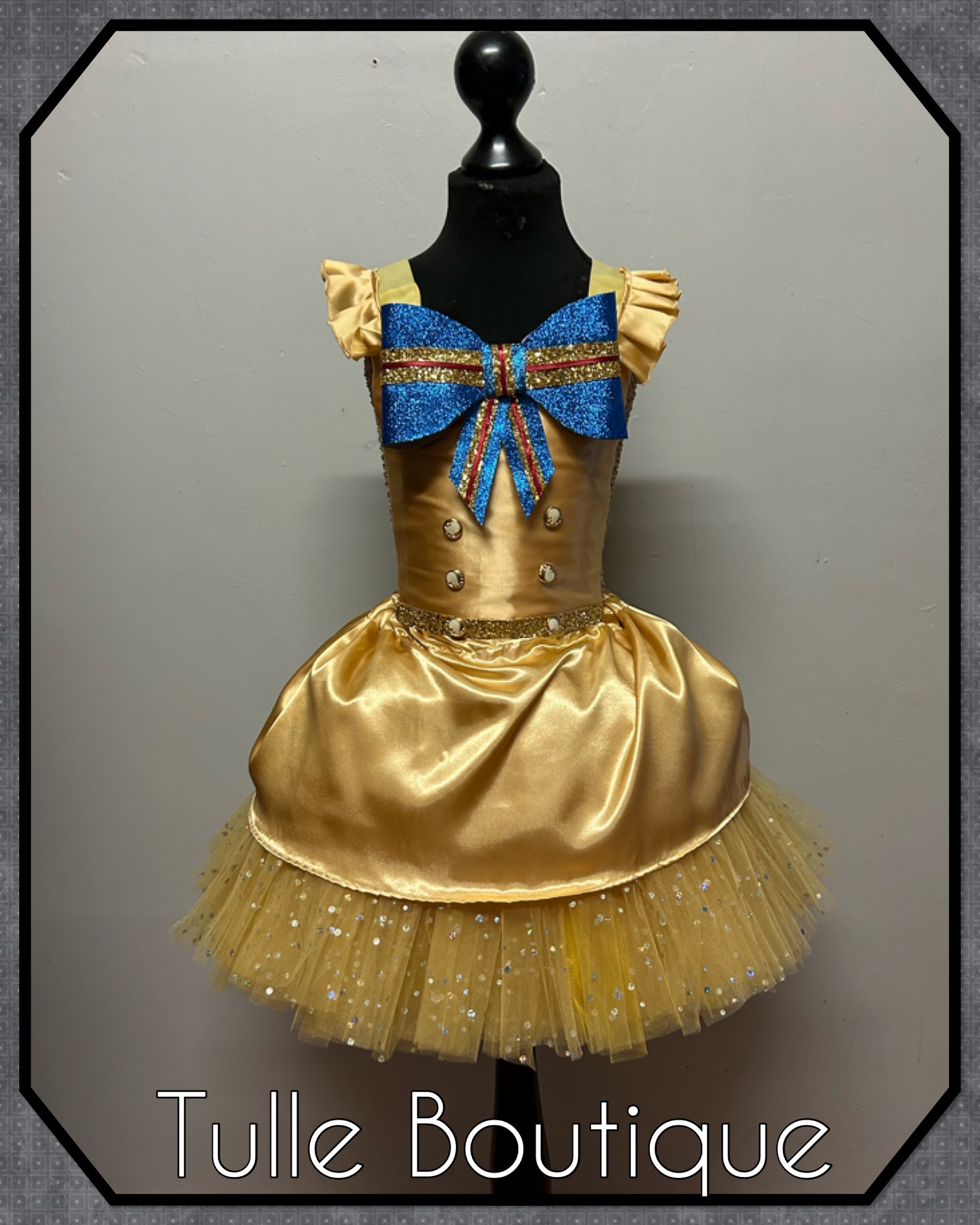 Girls toddlers Megan tutu dress, ballgown, killer doll fancy dress costume