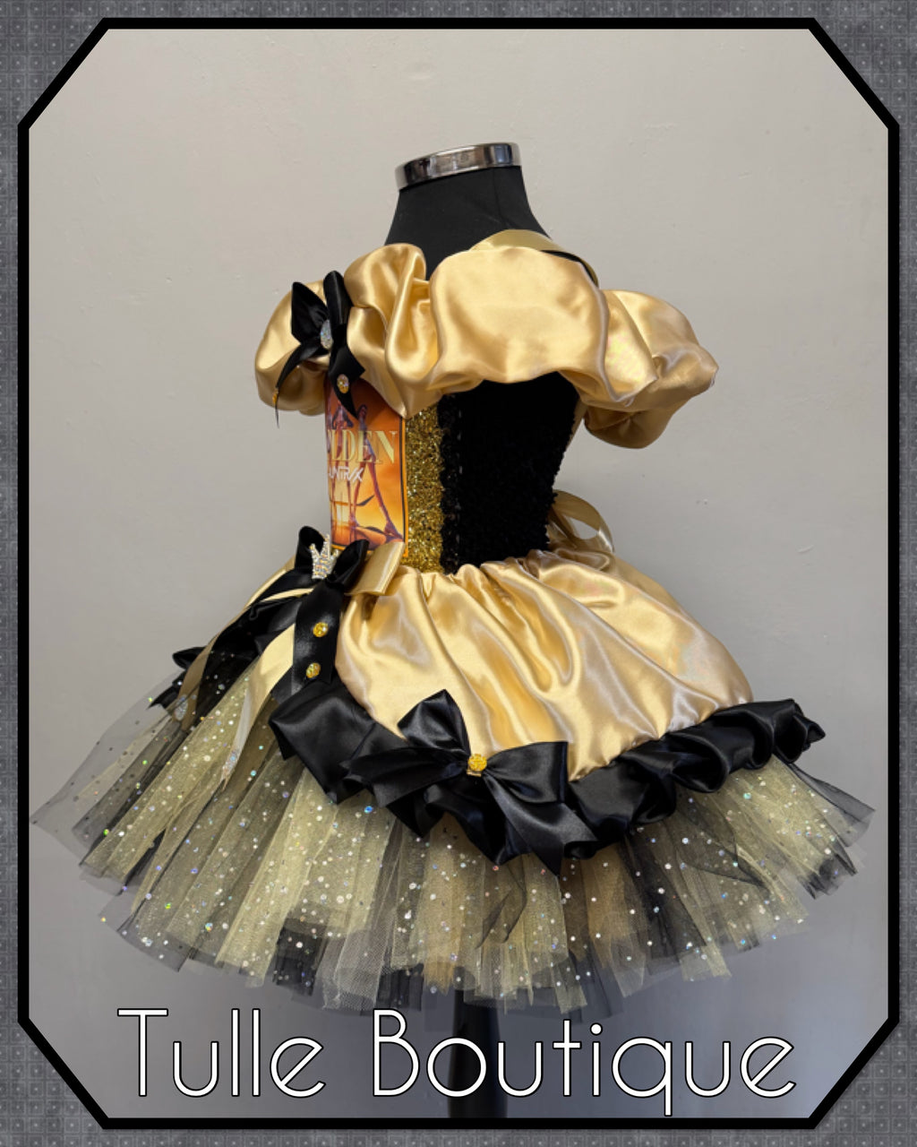Girls toddlers Kpop Demon Hunters Golden Rumi Mira Zoe tutu dress, birthday ballgown, fancy dress costume