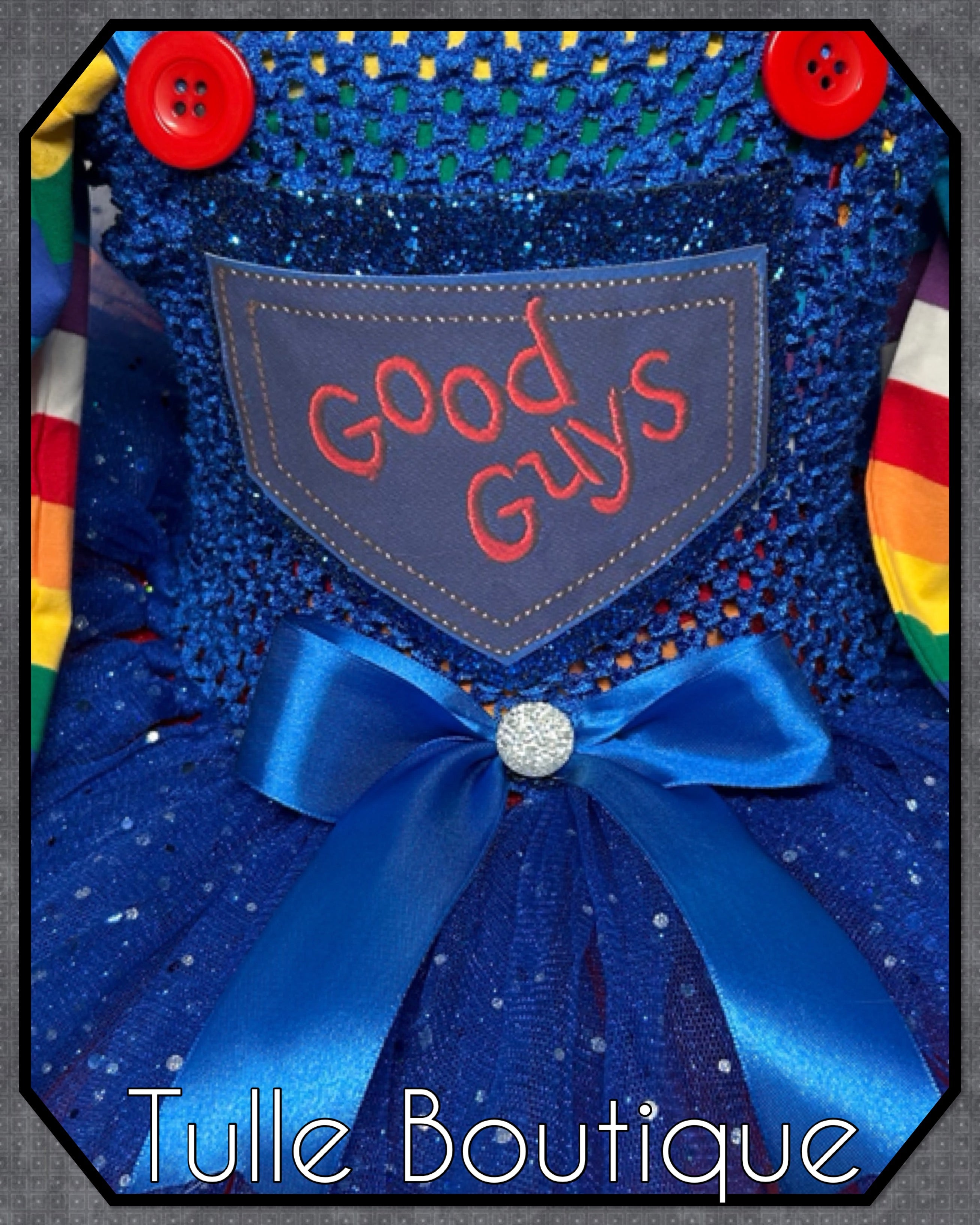 Girls toddlers Childs Play Chucky red flash tutu dress, book day fancy dress Halloween costume