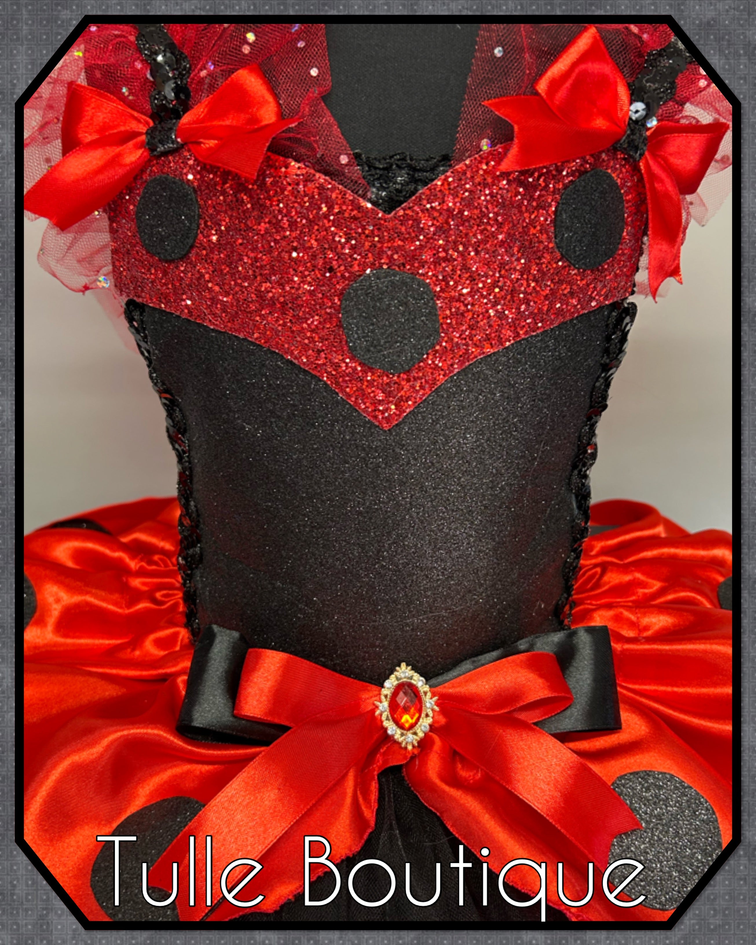 Girls toddlers Ladybug tutu dress, fancy dress costume