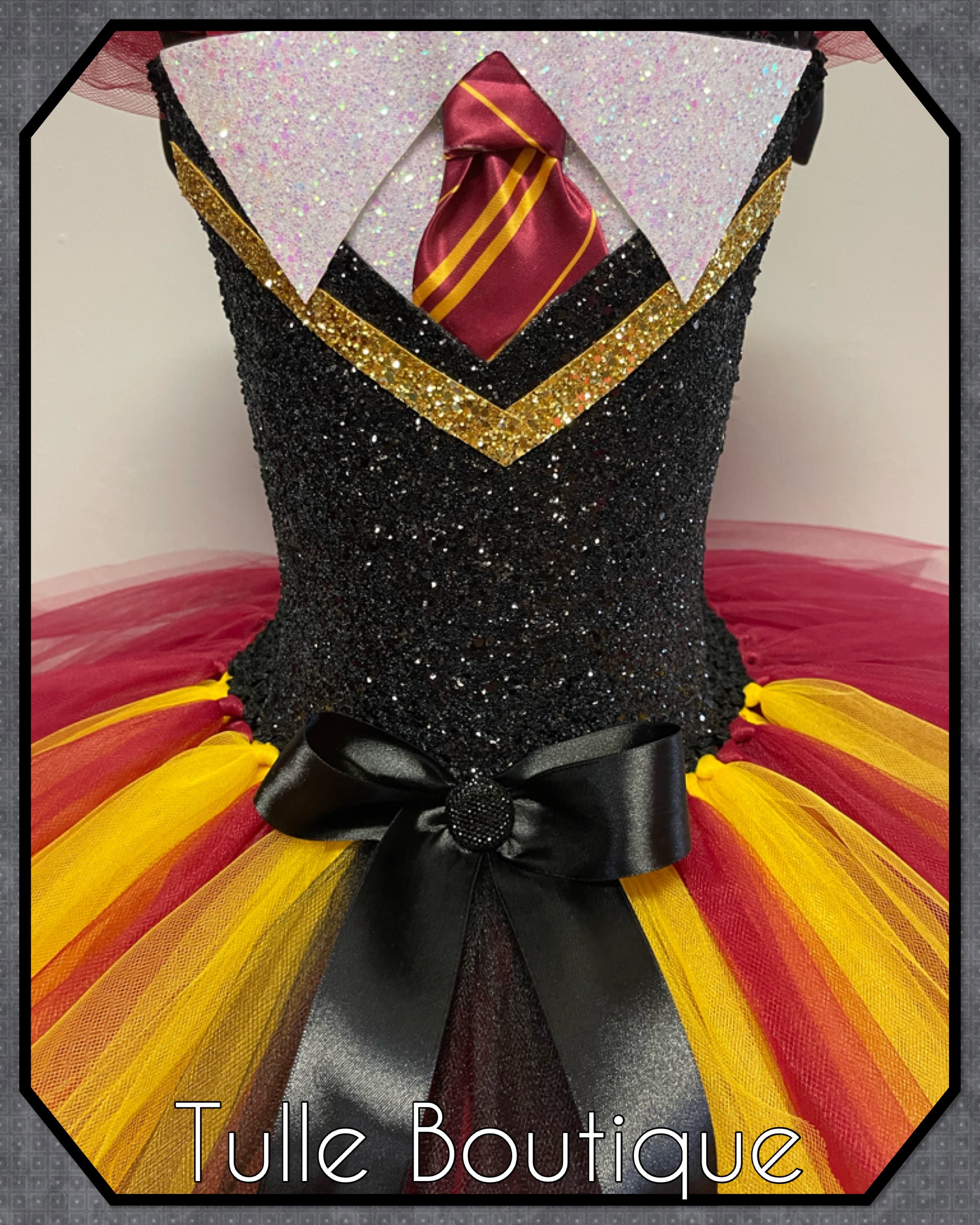 Girls toddlers Harry Potter tutu dress, book day fancy dress wizard Halloween costume