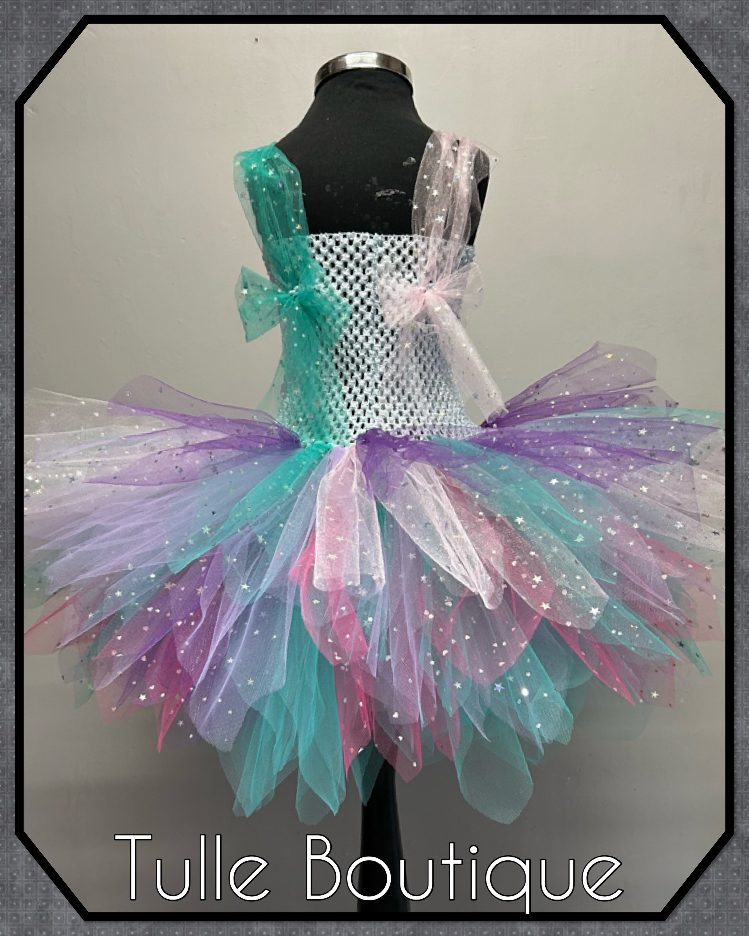 Girls toddlers Floral Mermaid tutu dress,ballgown, fancy dress costume