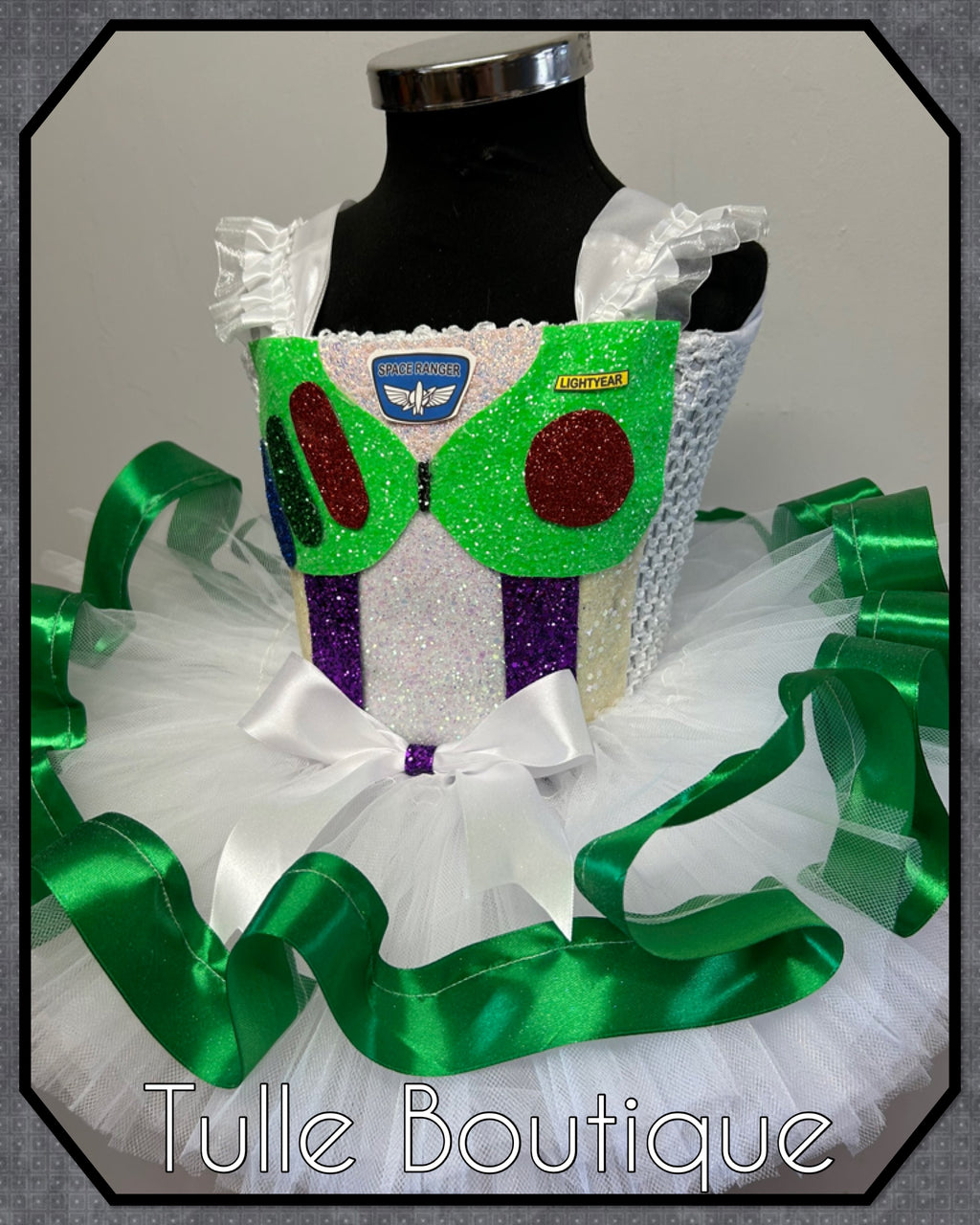 Girls toddlers Toy Story Buzz Lightyear tutu dress, ballgown, fancy dress costume