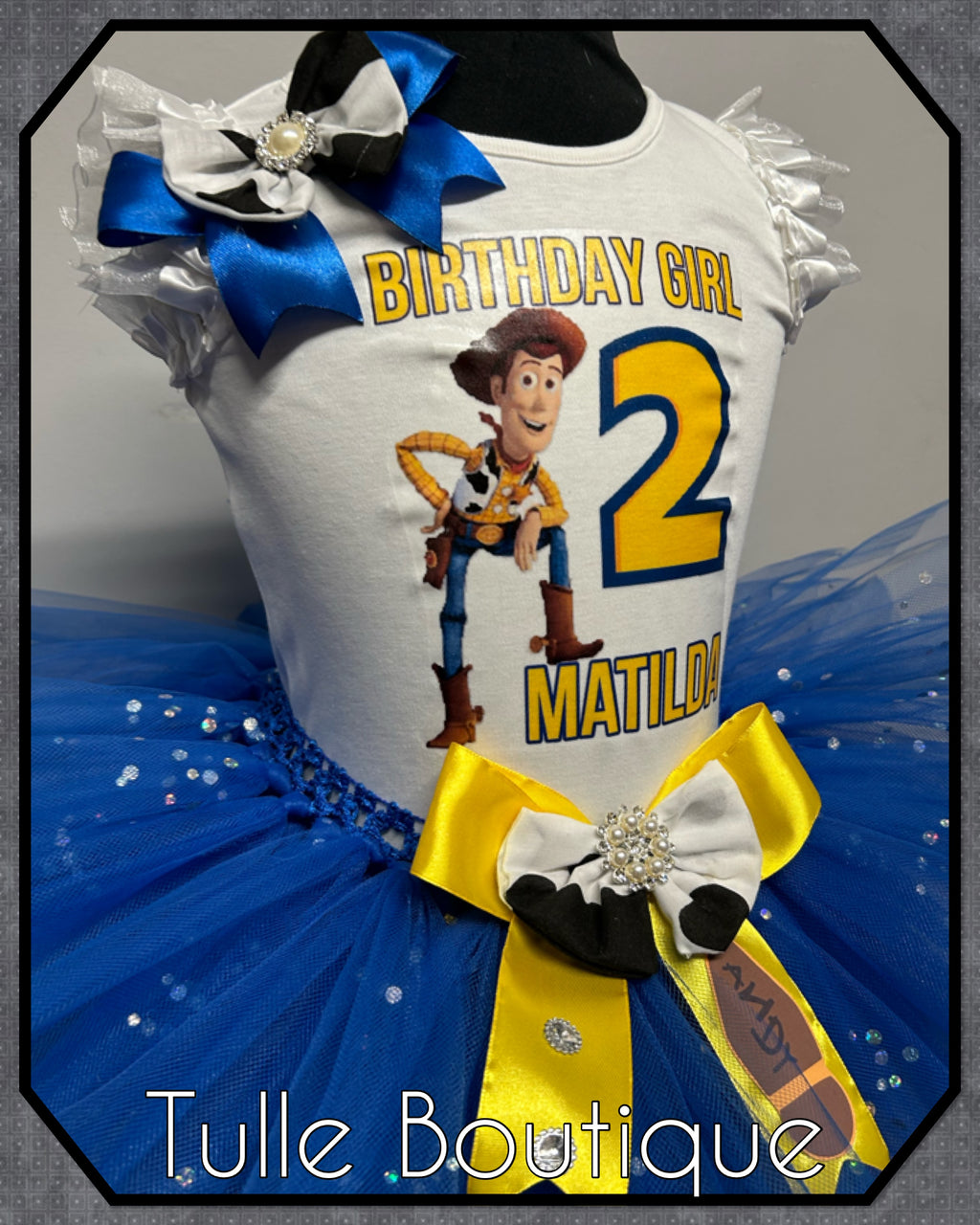 Girls toddlers Toy Story birthday tutu outfit fancy dress costume