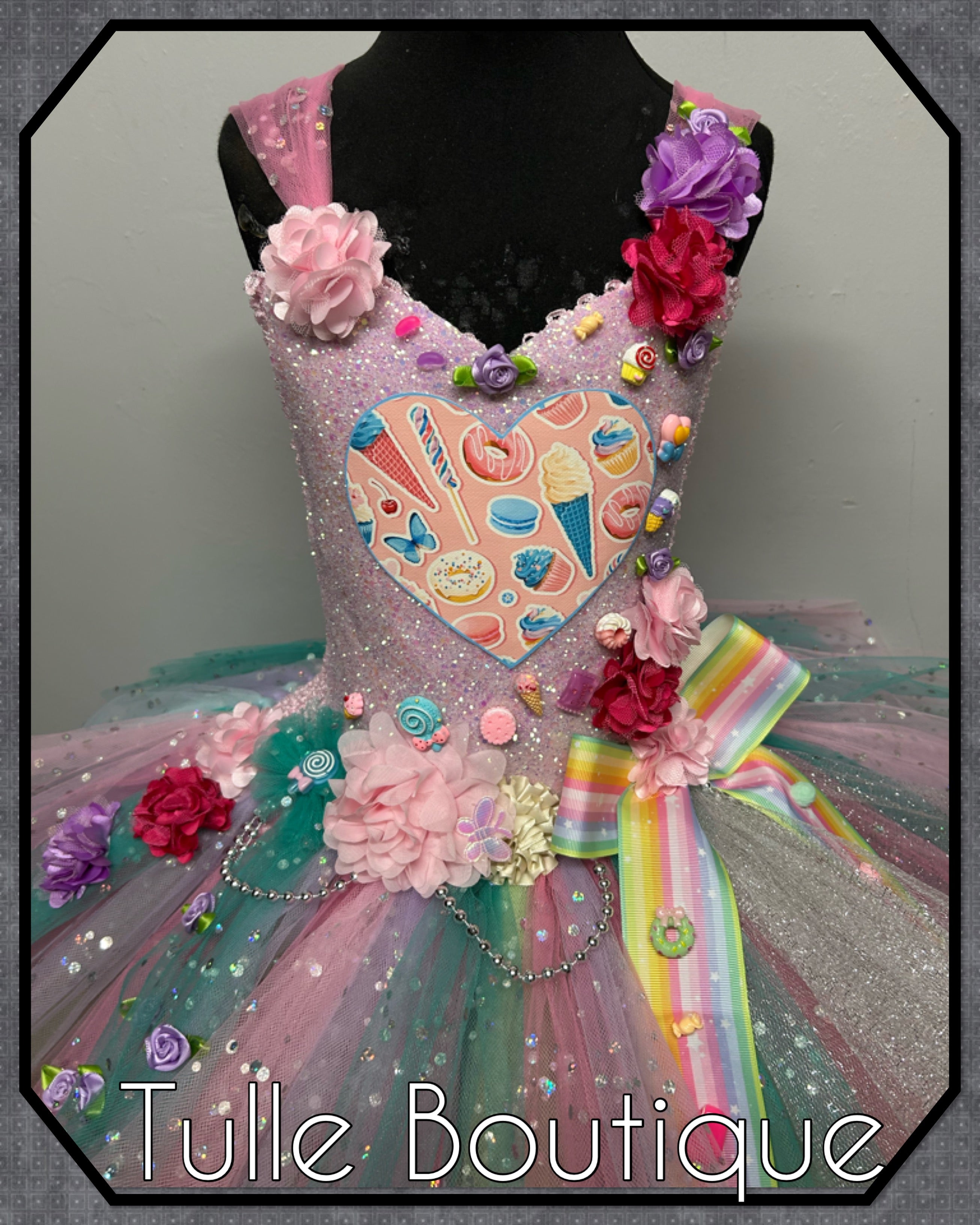 Girls toddlers Candy tutu dress, ballgown, fancy dress costume