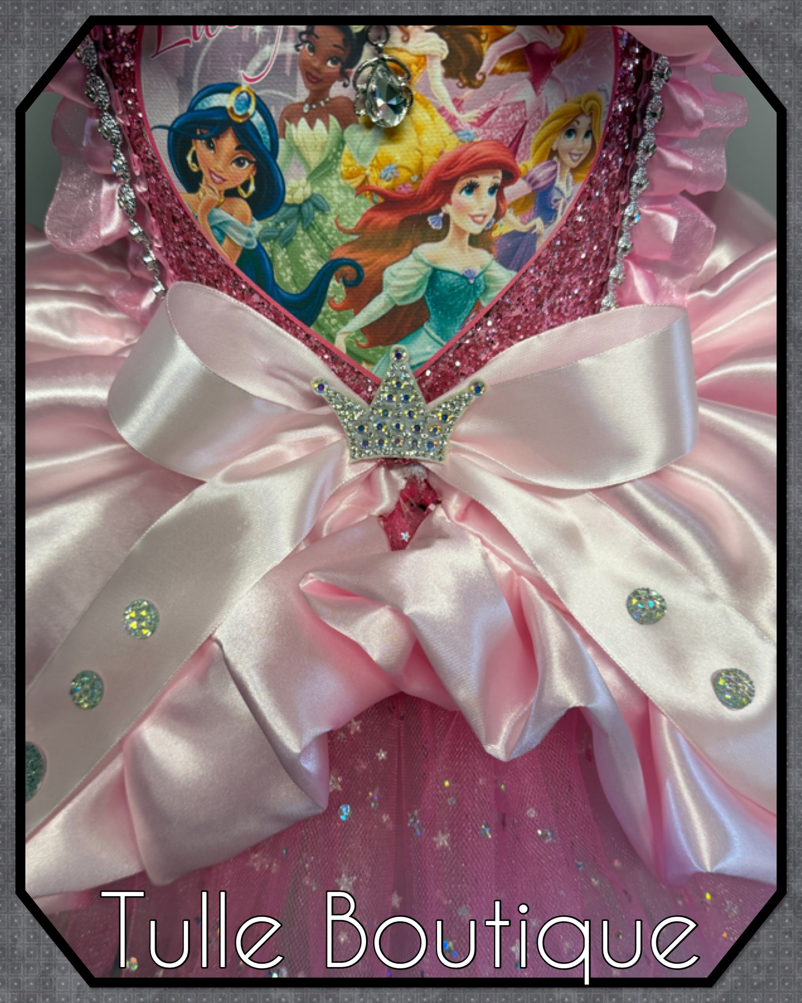 Girls toddlers pink Sparkly Disney Princess tutu dress, ballgown, fancy dress costume