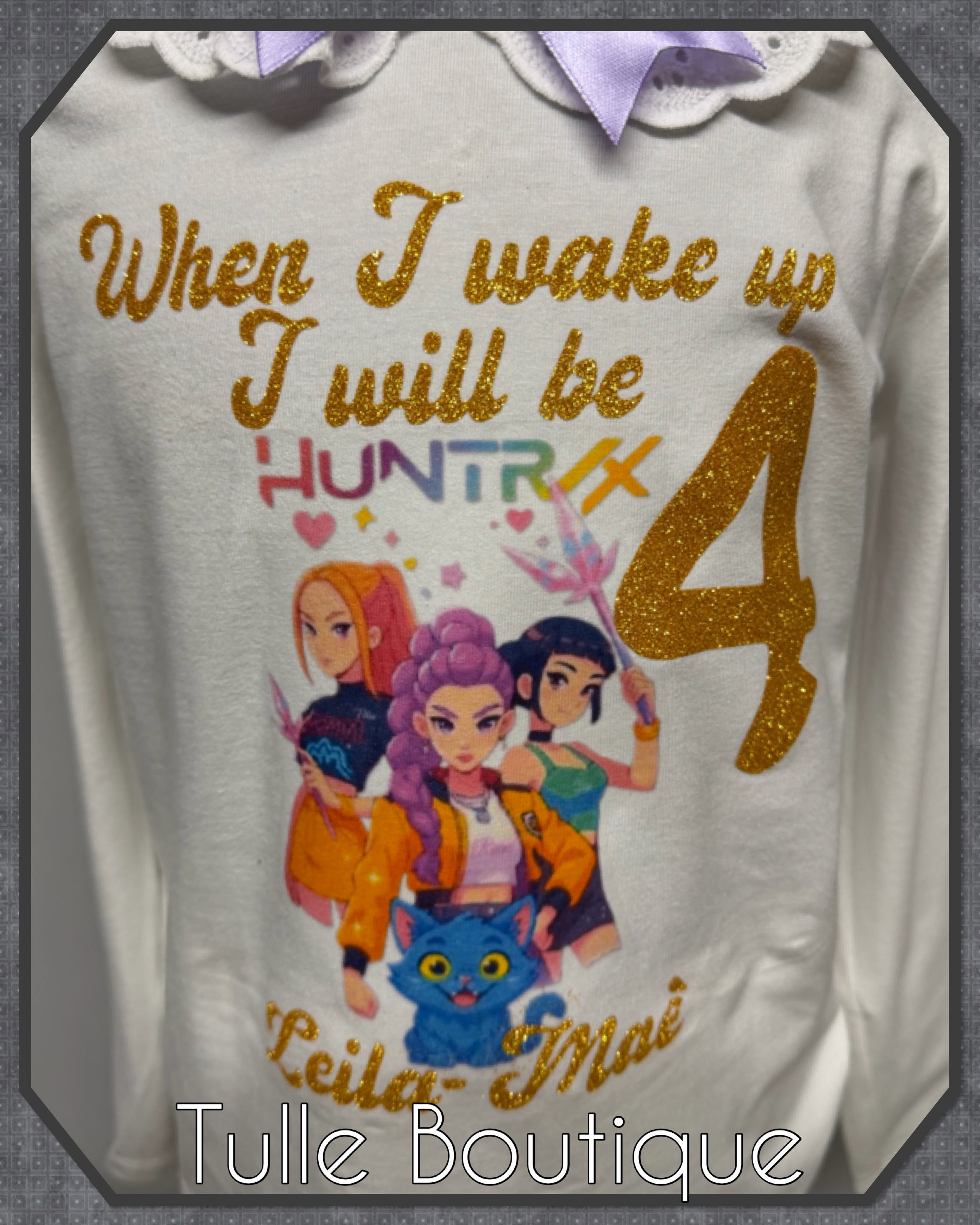 Girls toddlers Kpop demon hunters birthday personalised pjs