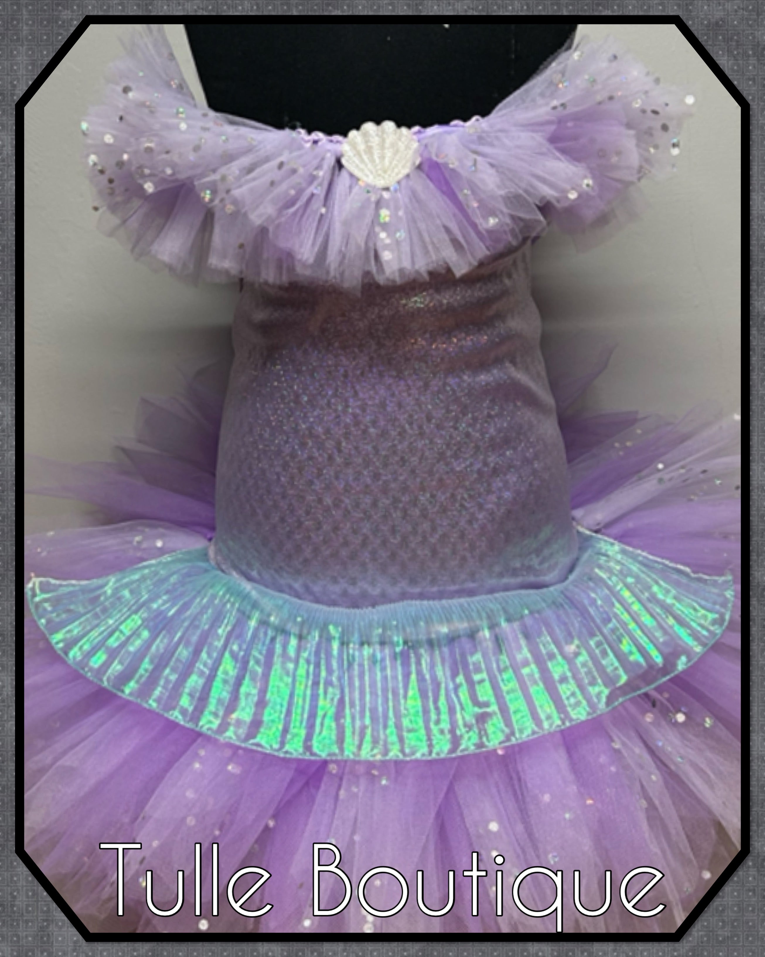 Girls toddlers Mermaid fishtail tutu dress, ballgown, fancy dress costume